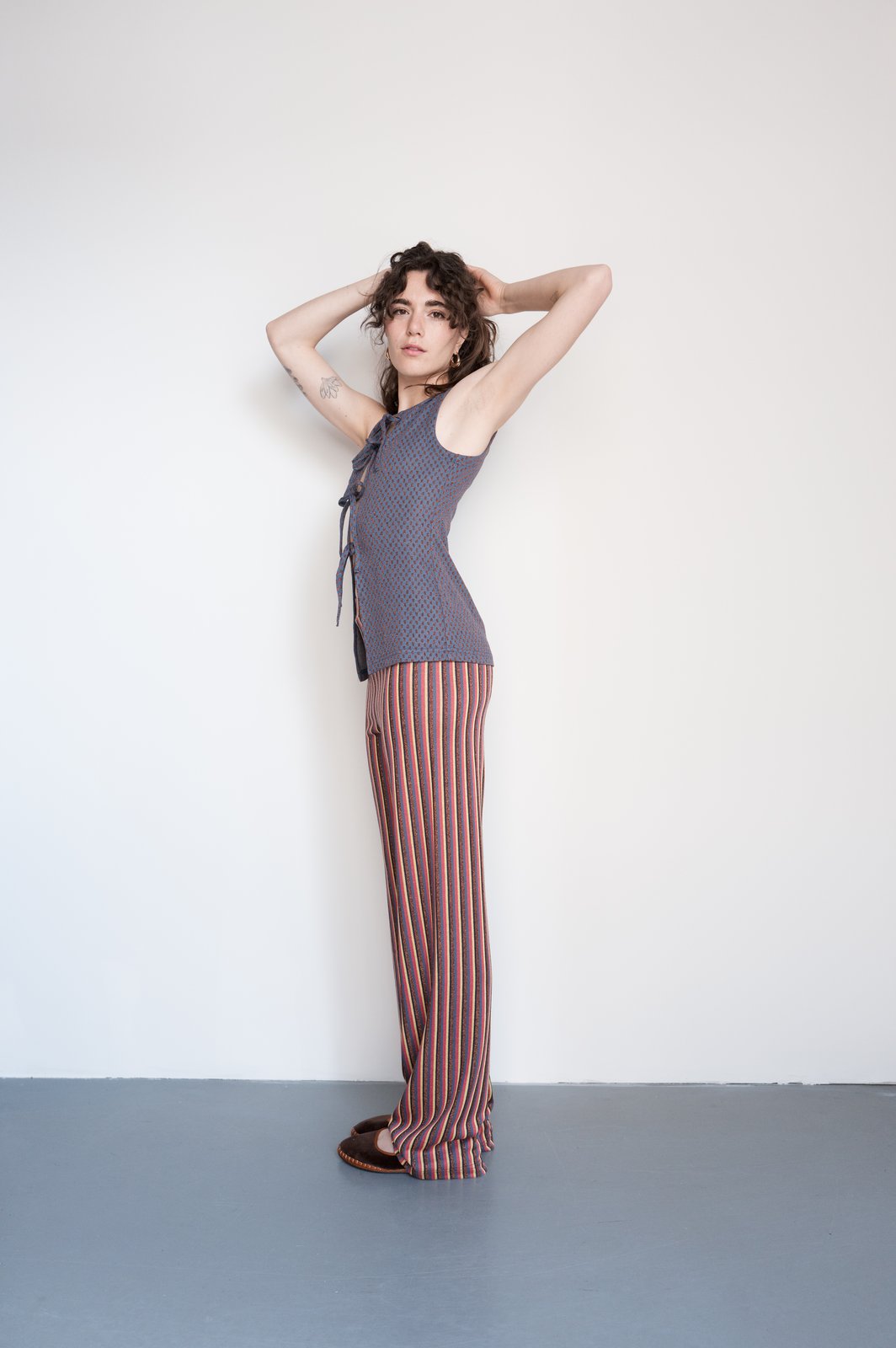 PANTALONE POLINESIA RIGHETTE MULTI RAME