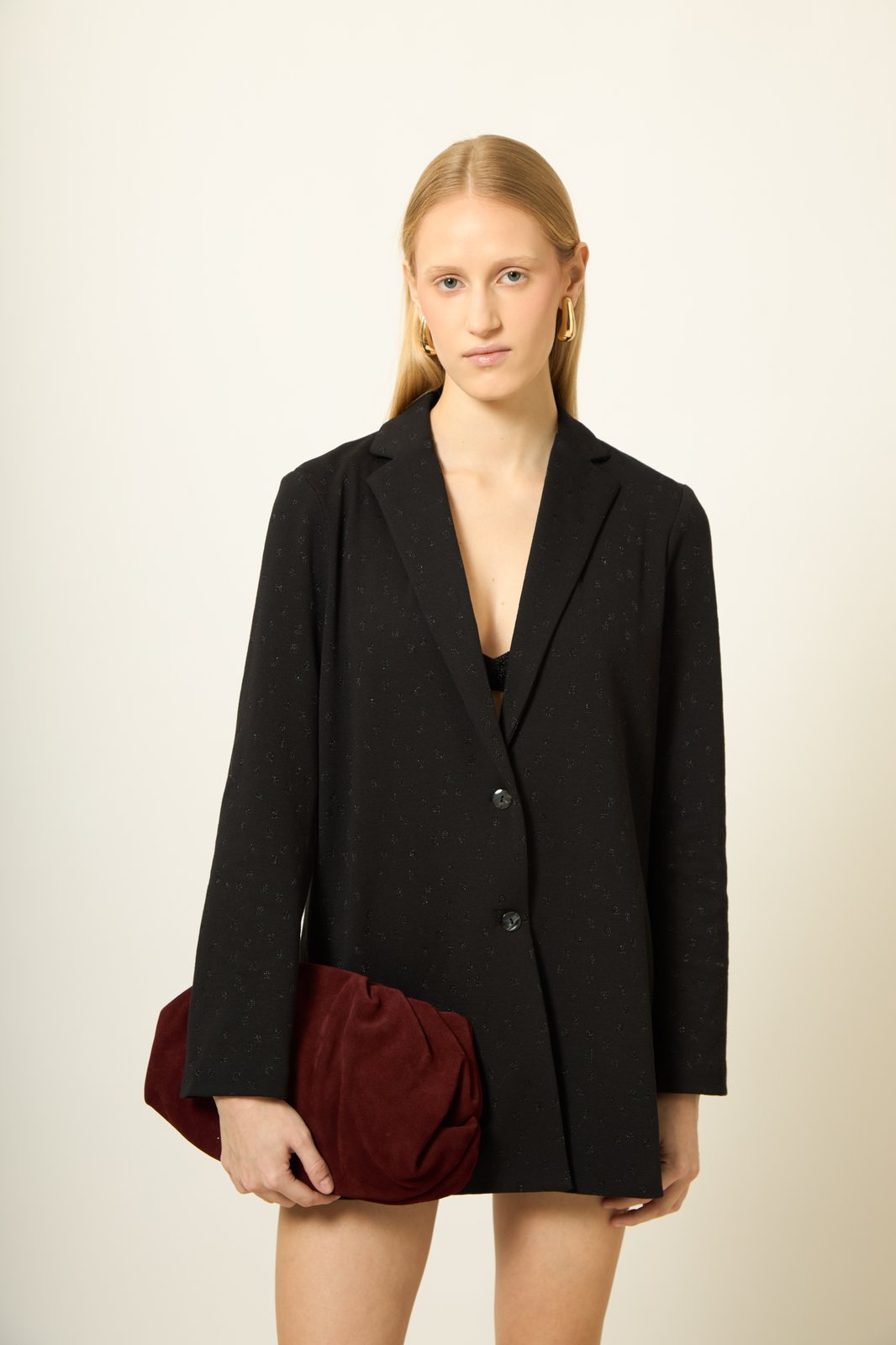 GIACCA CARAIBI CORIANDOLO NERO €235 - 50%