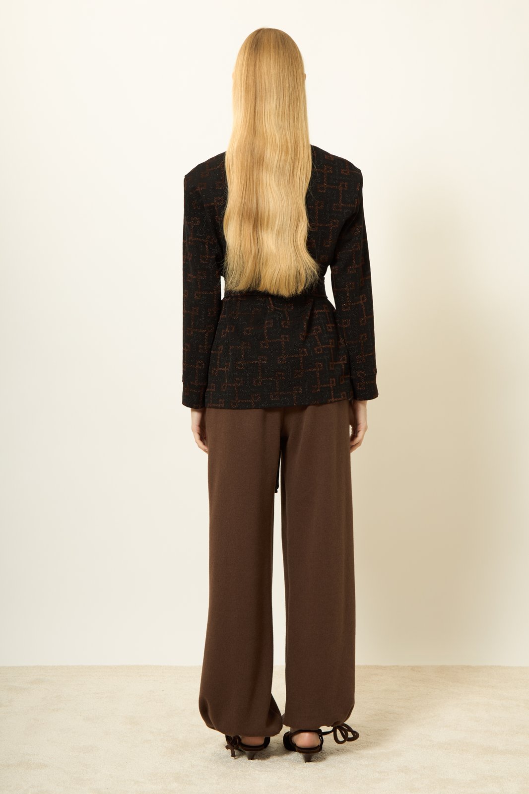 CARDIGAN MARYLIN GEOMAC MULTI NERO €198 - 50%