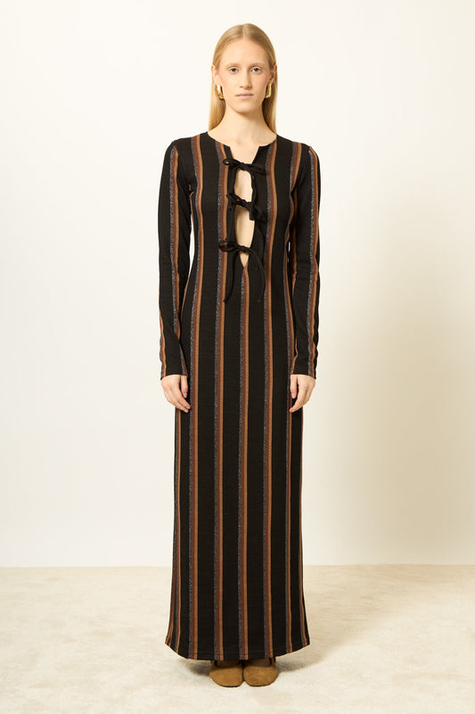 ABITO AGUA RIGHE NERO €221 - 50%