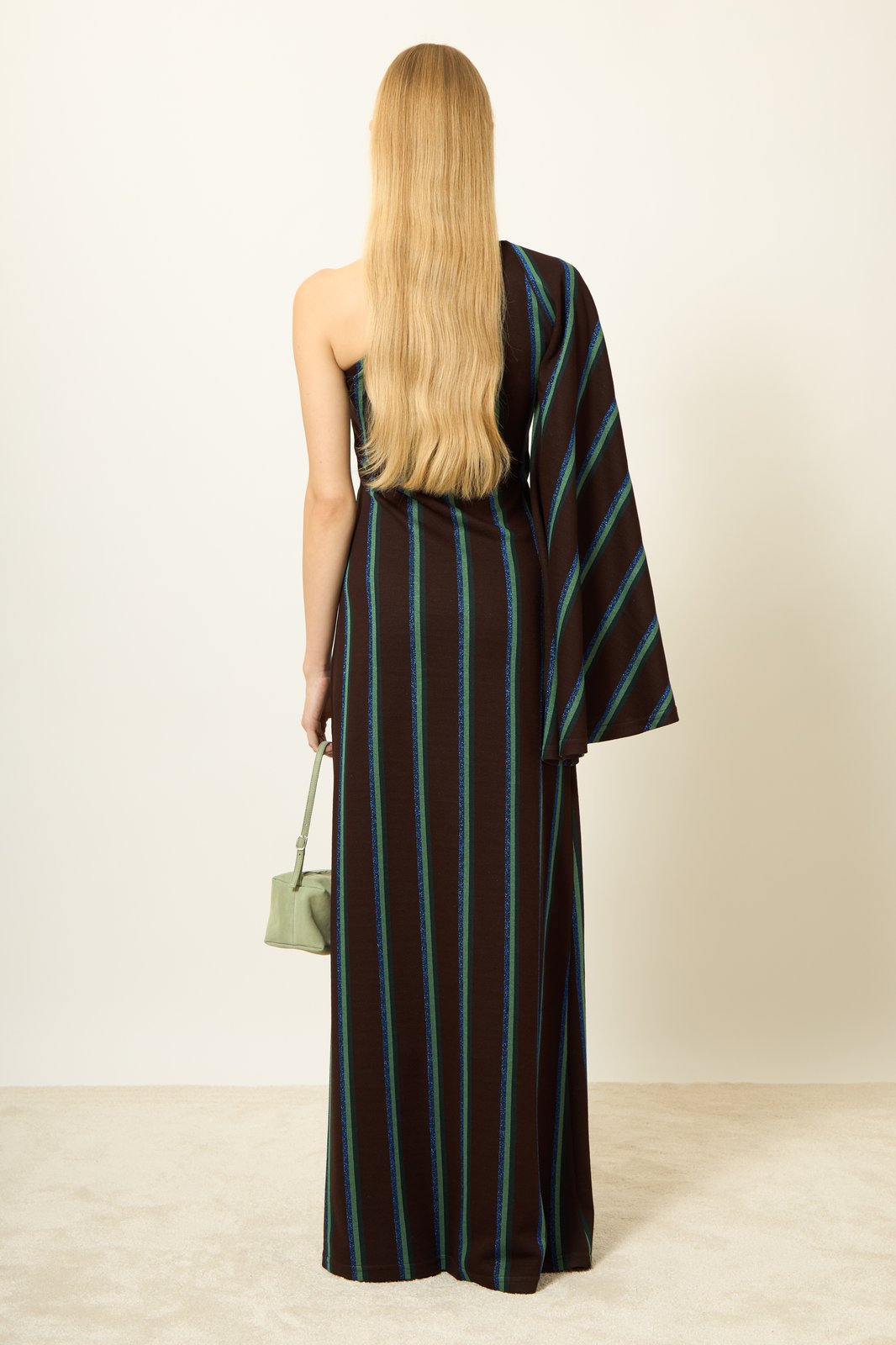 ABITO AMAIA RIGHE MARRONE €235 - 50%
