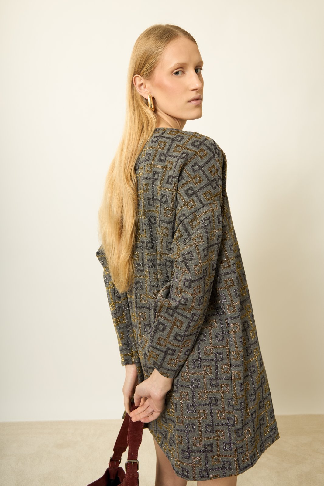 ABITO ALISON GEOMAC MULTI GRIGIO €182 - 50%