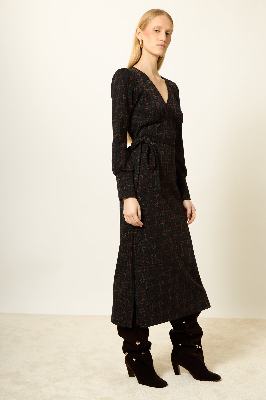 ABITO AGATA GEOMAC MULTI NERO €204 - 50%