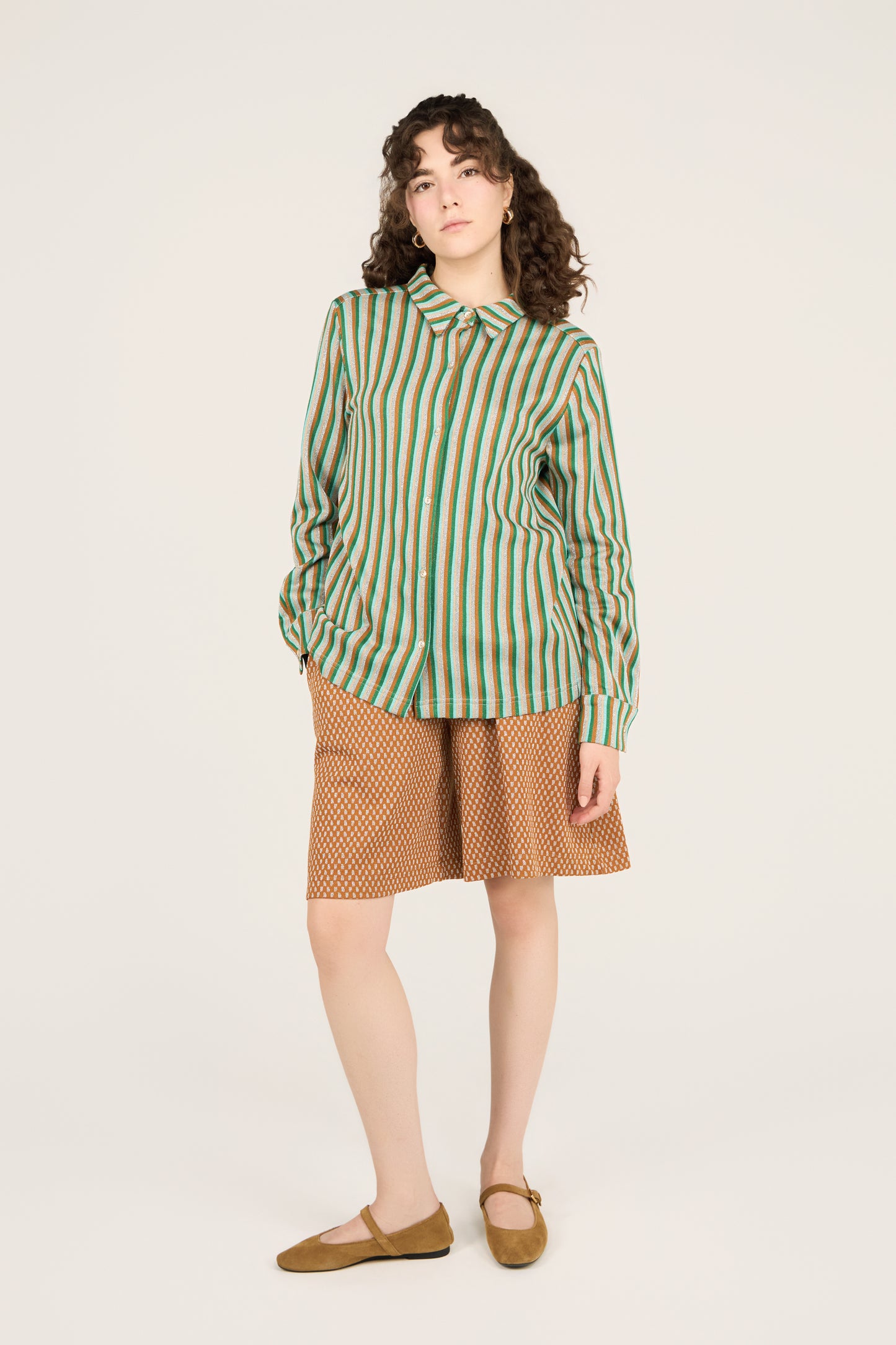 CAMICIA MILOS RIGHETTE MULTI ARGENTO