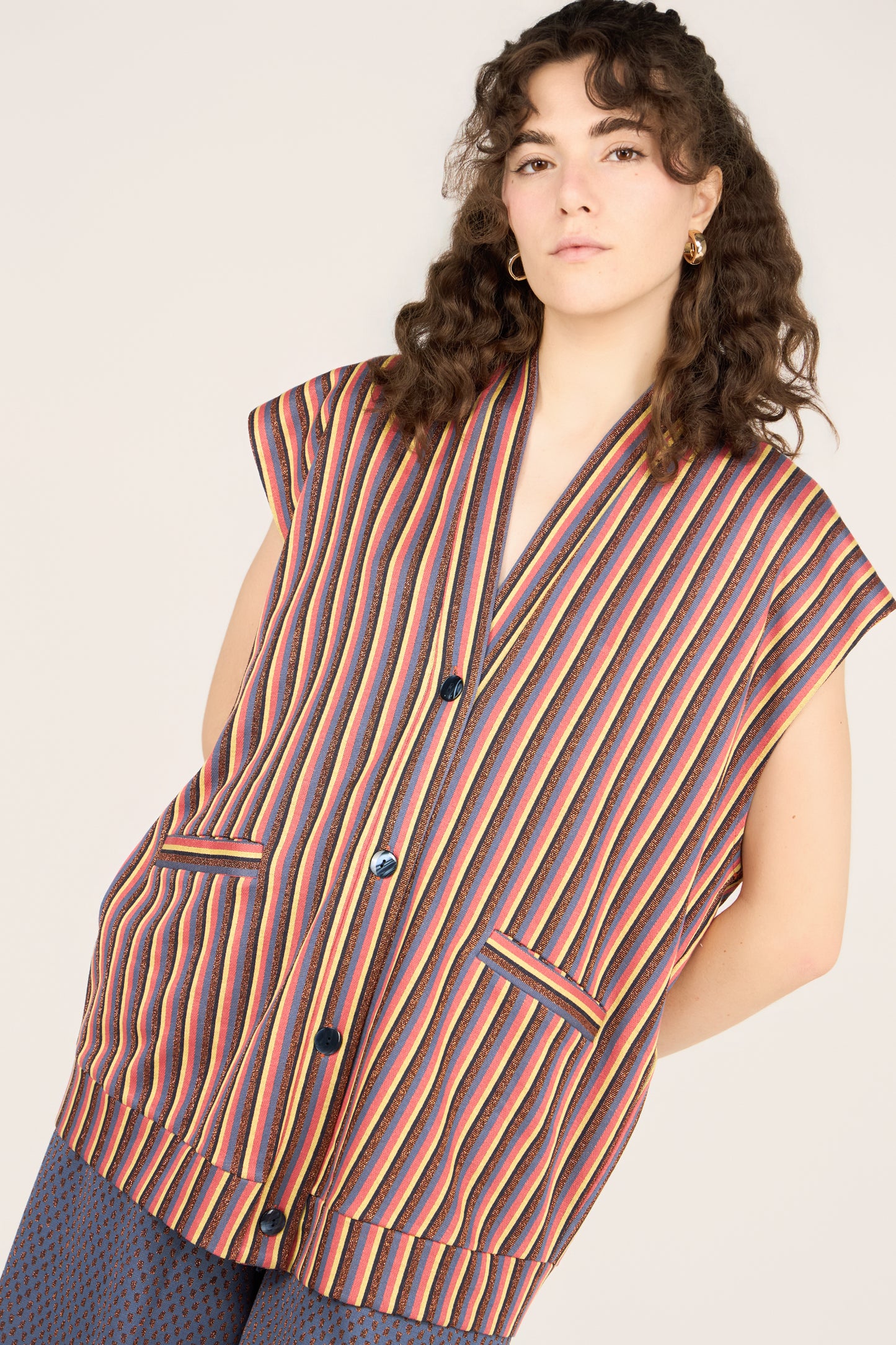 CARDIGAN METELDA RIGHETTE MULTI RAME