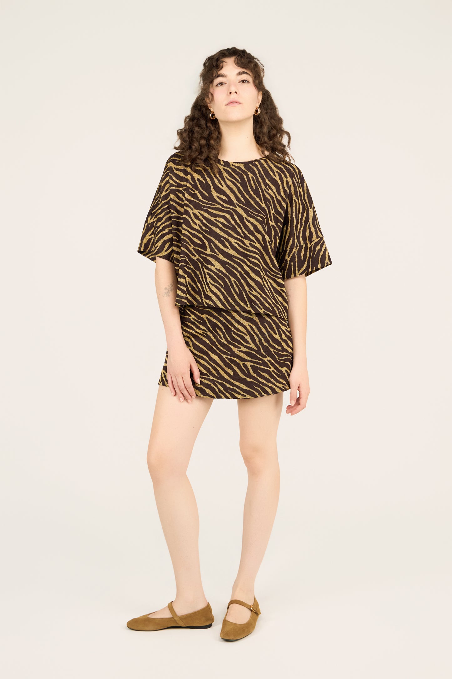 GONNA GINEVRA ZEBRA MARRONE