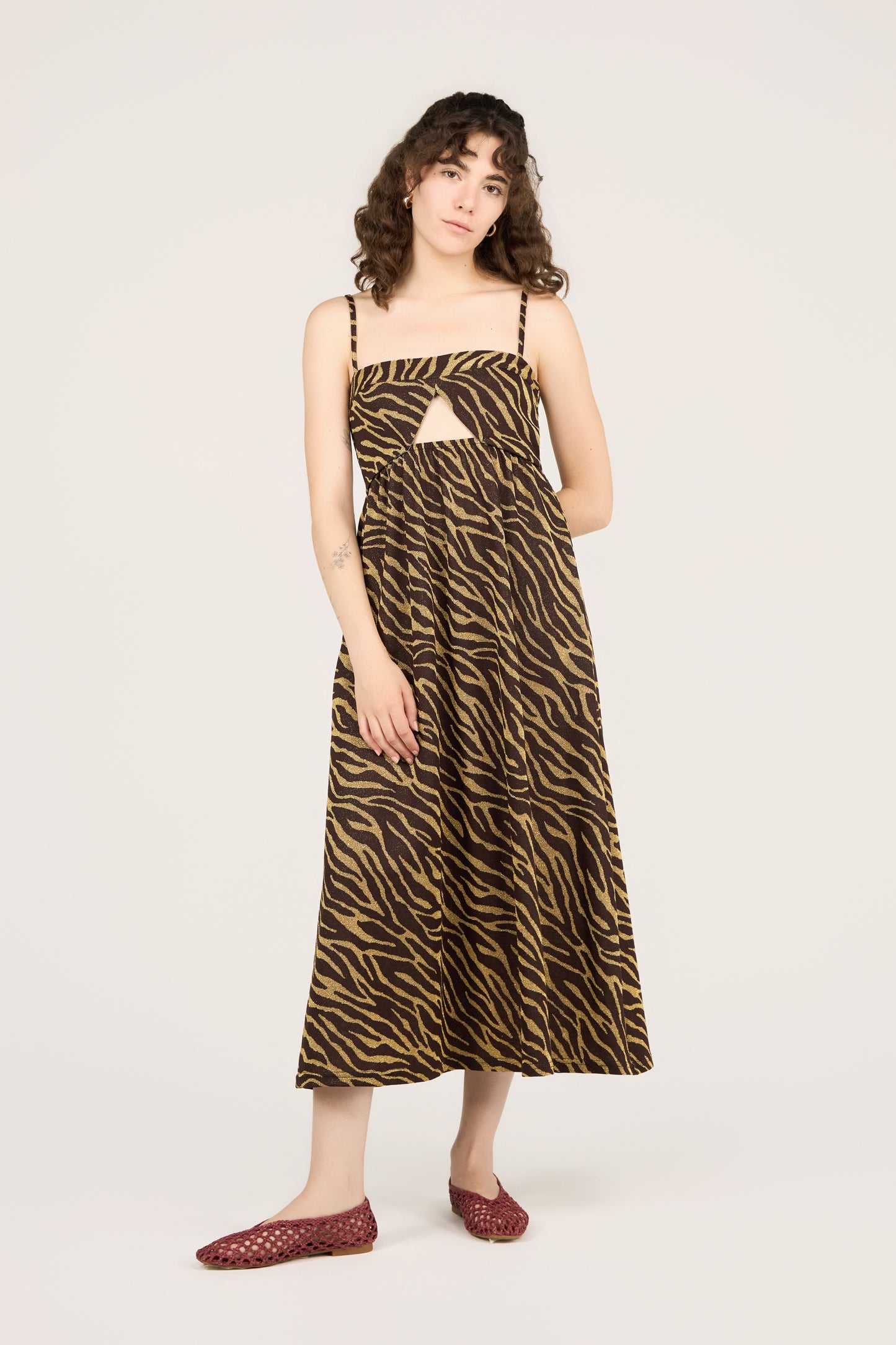 ABITO ADONATO ZEBRA MARRONE