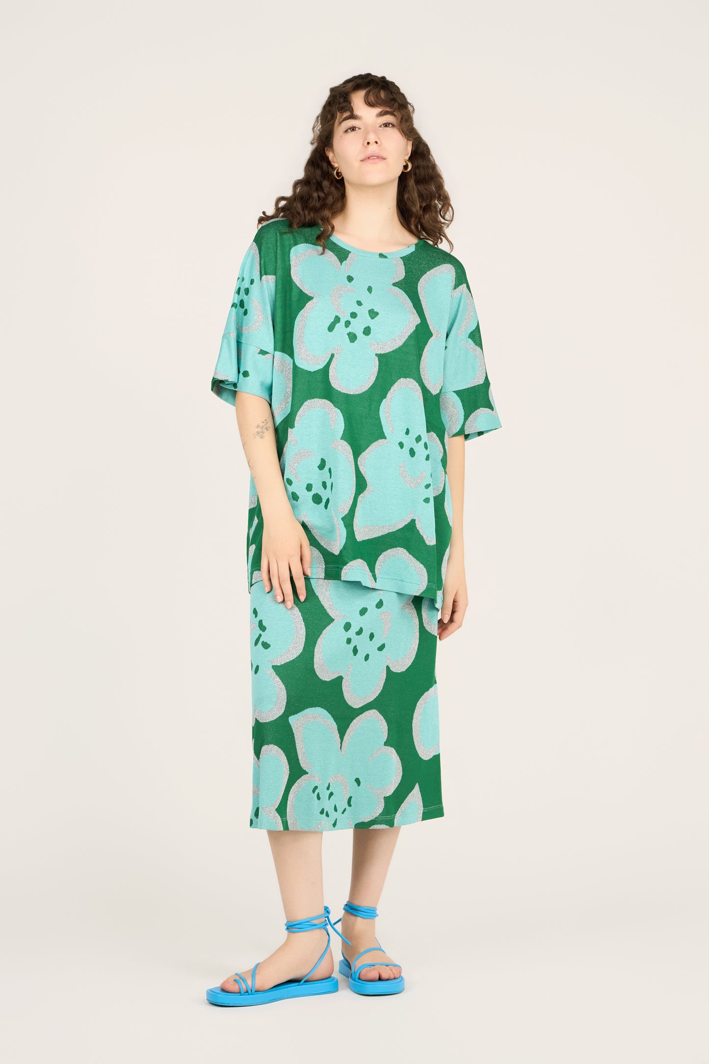 MAGLIA MARIECLAIRE BLOSSOM FELCE