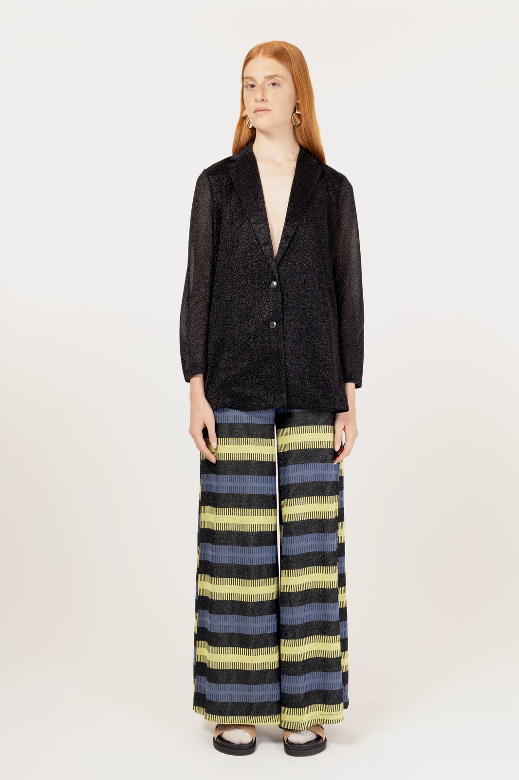 GIACCA CARAIBI LUREX NERO €213 -50%