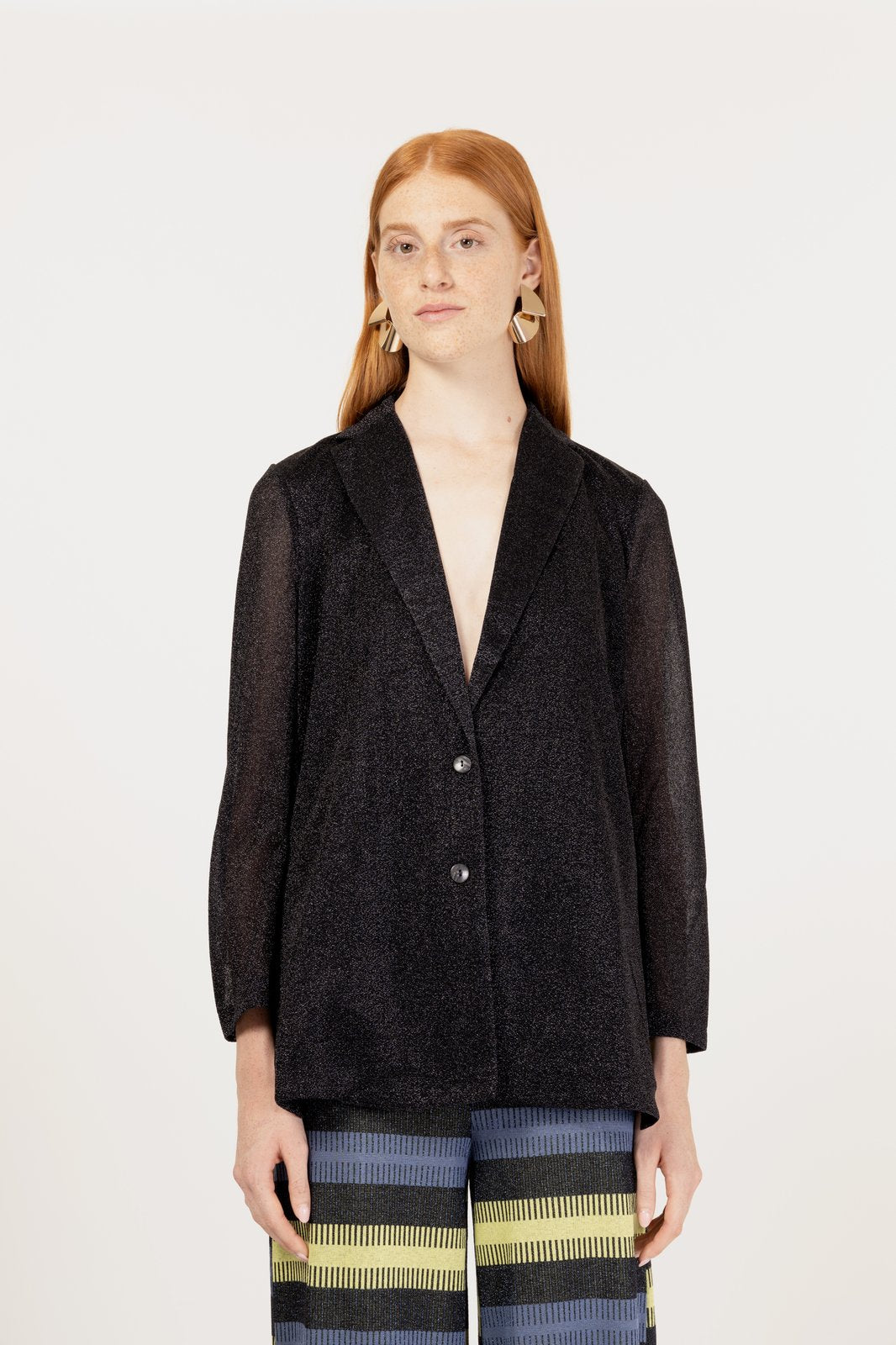 GIACCA CARAIBI LUREX NERO €213 -50%