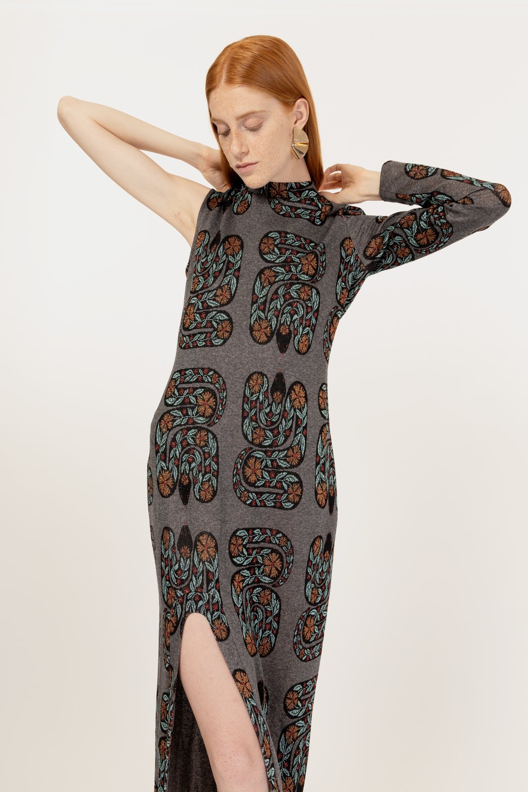 ABITO AMPARO SNAKE GRIGIO €199 -50%