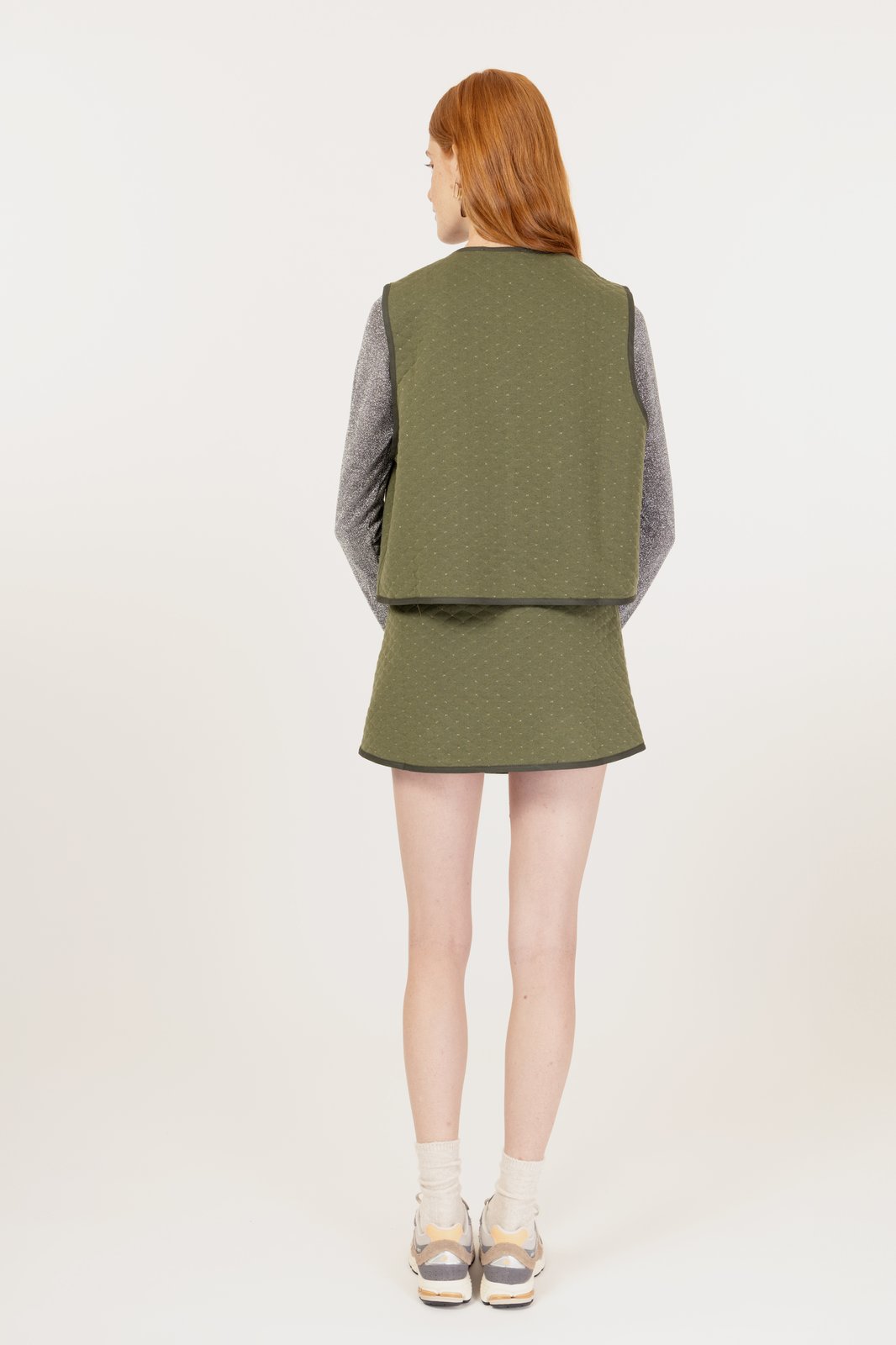 GILET CINDY QUILT MILITARE €135 -50%