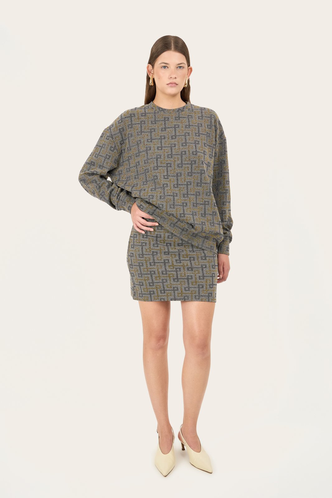 GONNA GALATINA GEOMAC MULTI GRIGIO €137 - 50%