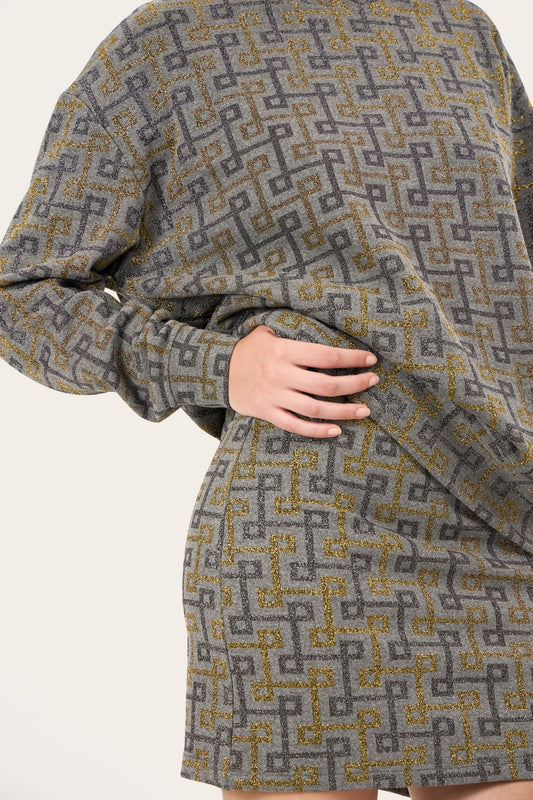 GONNA GALATINA GEOMAC MULTI GRIGIO €137 - 50%