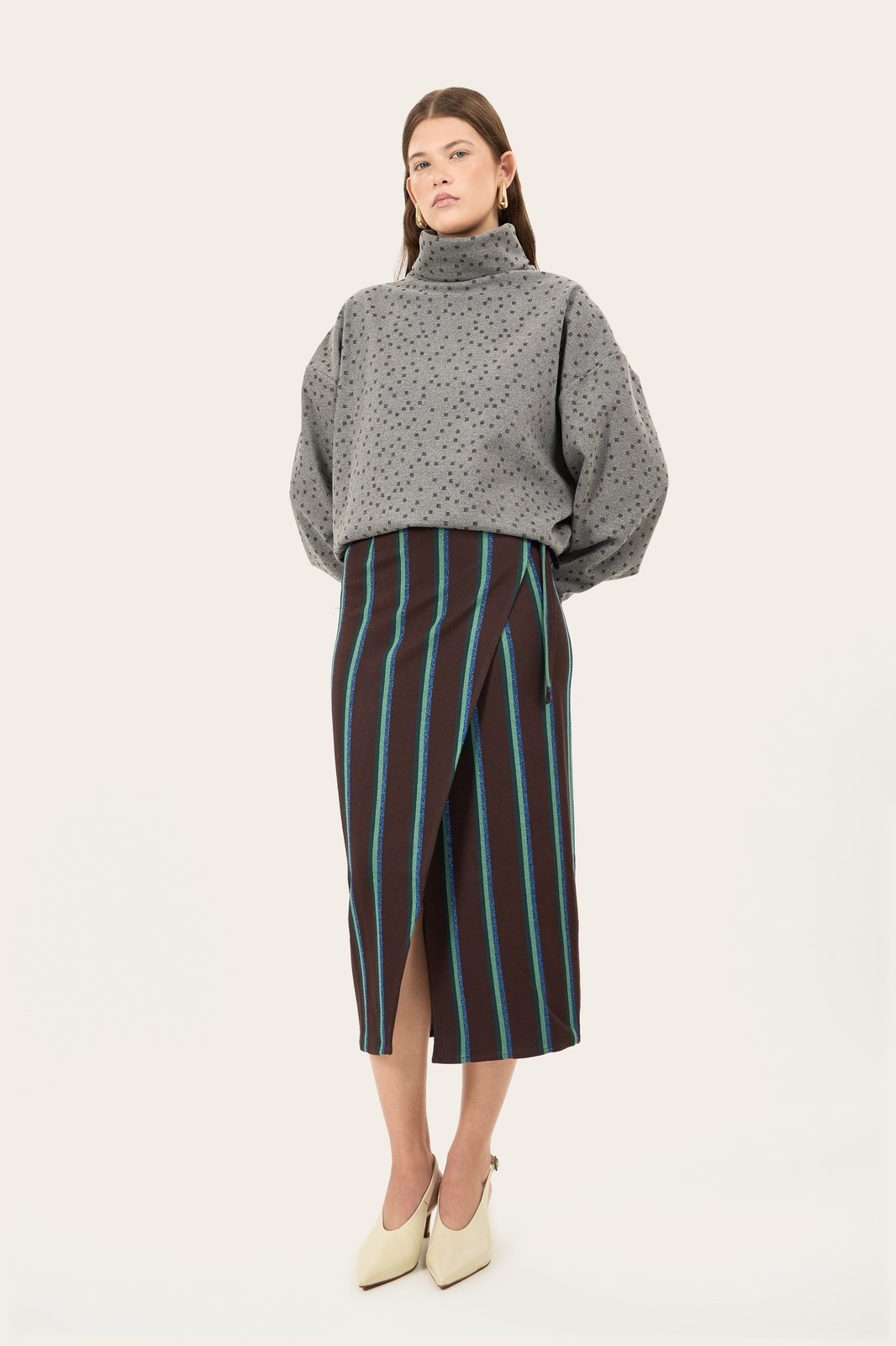 GONNA GEA RIGHE MARRONE €165 - 50%