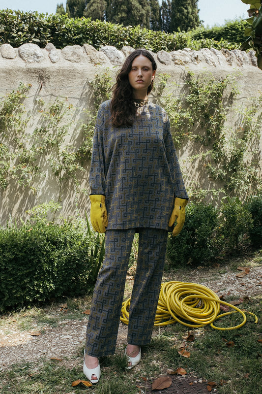 ABITO ALISON GEOMAC MULTI GRIGIO €182 - 50%