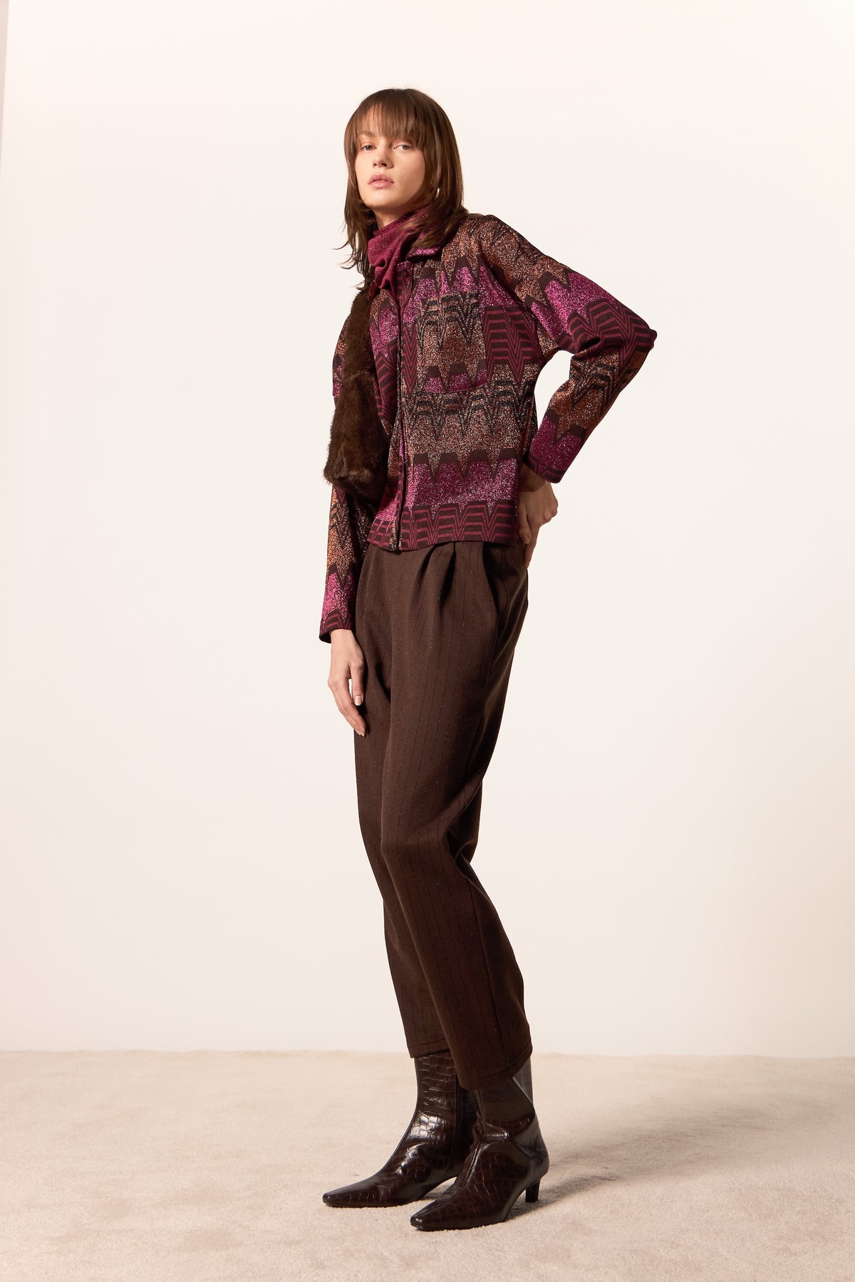 CAMICIA MISSISSIPPI TRAPEZIO MULTI FUCSIA