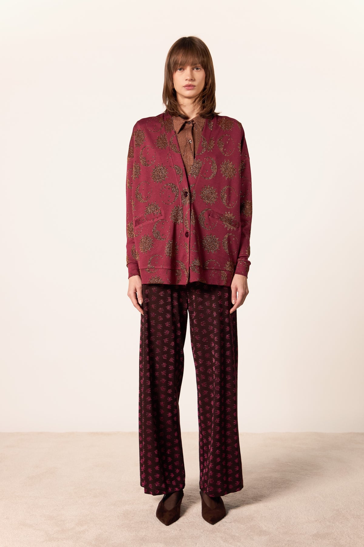 CARDIGAN MAUI NOTTE RAME