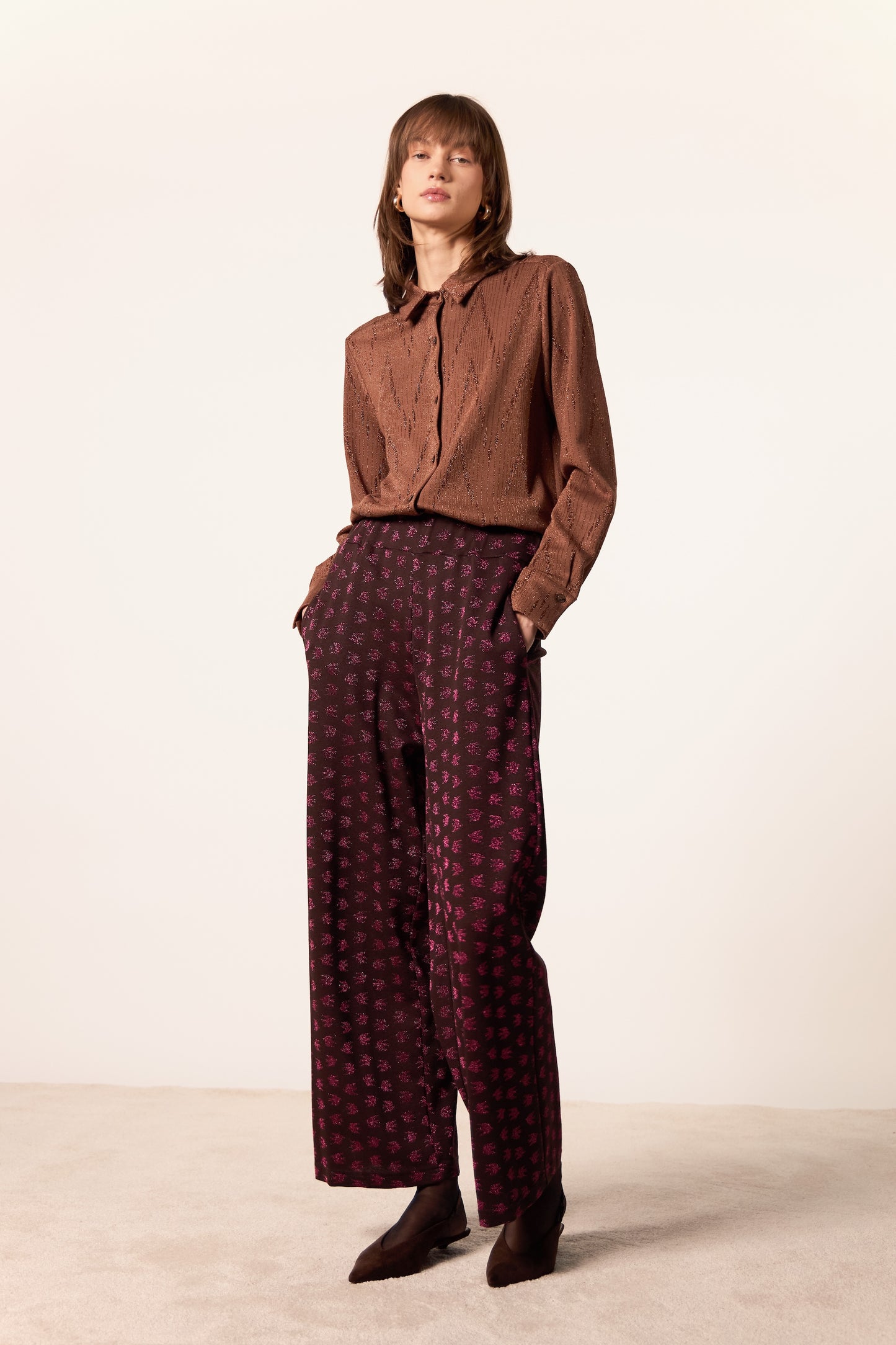 CAMICIA MILOS CORDA MOKA