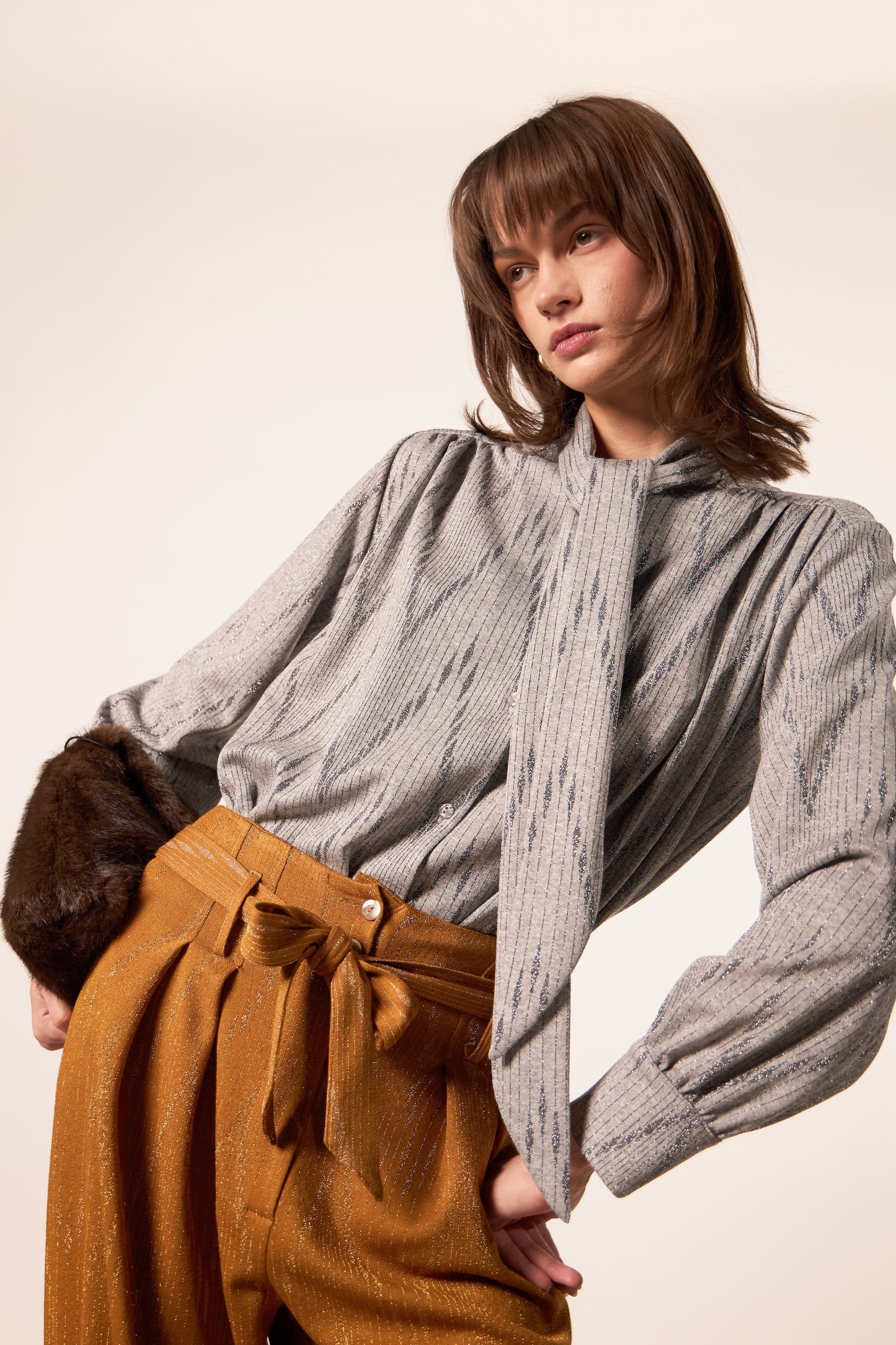 PANTALONE PEGGY CORDA COGNAC