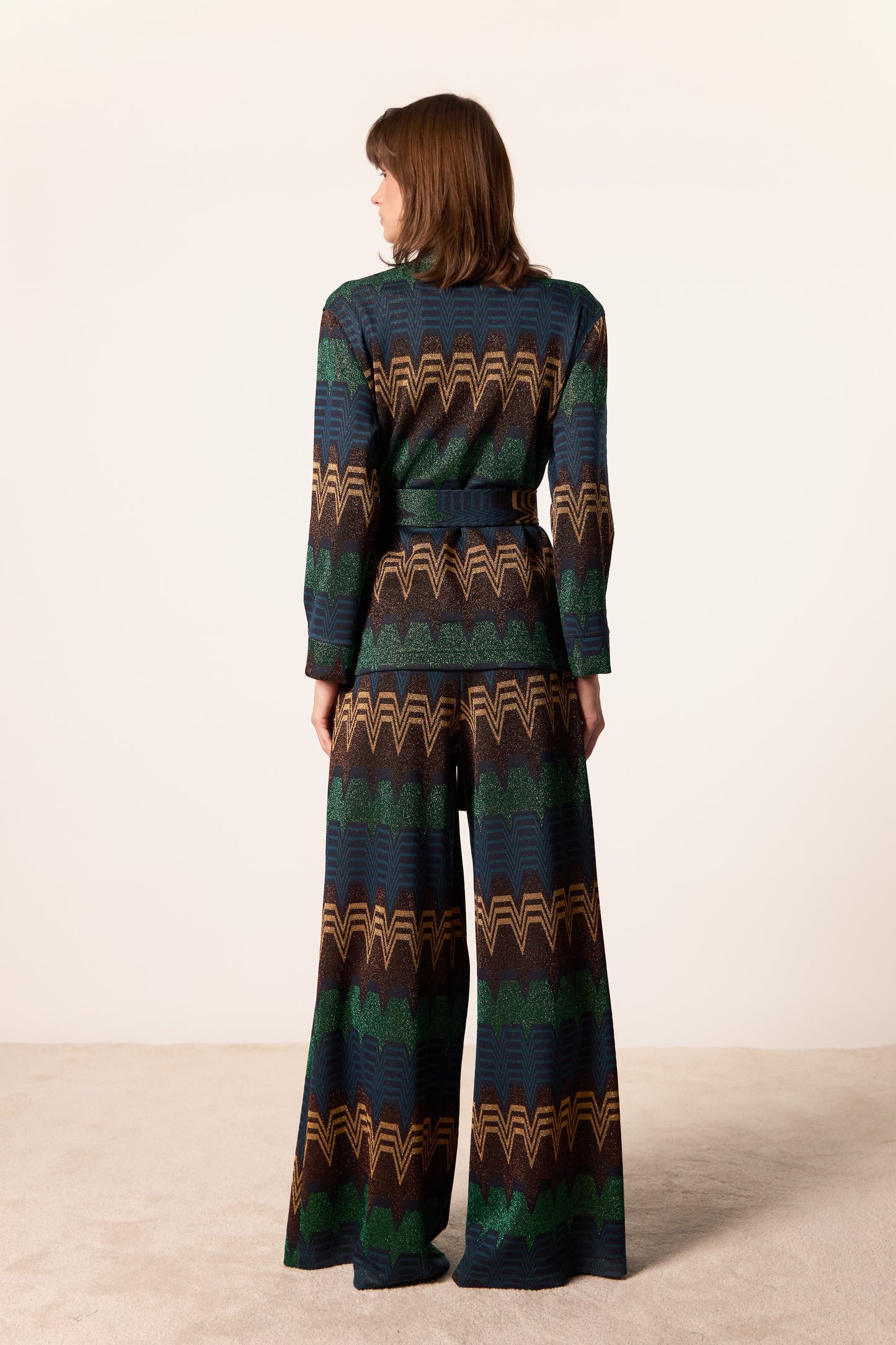 PANTALONE PALOMA TRAPEZIO MULTI BLU
