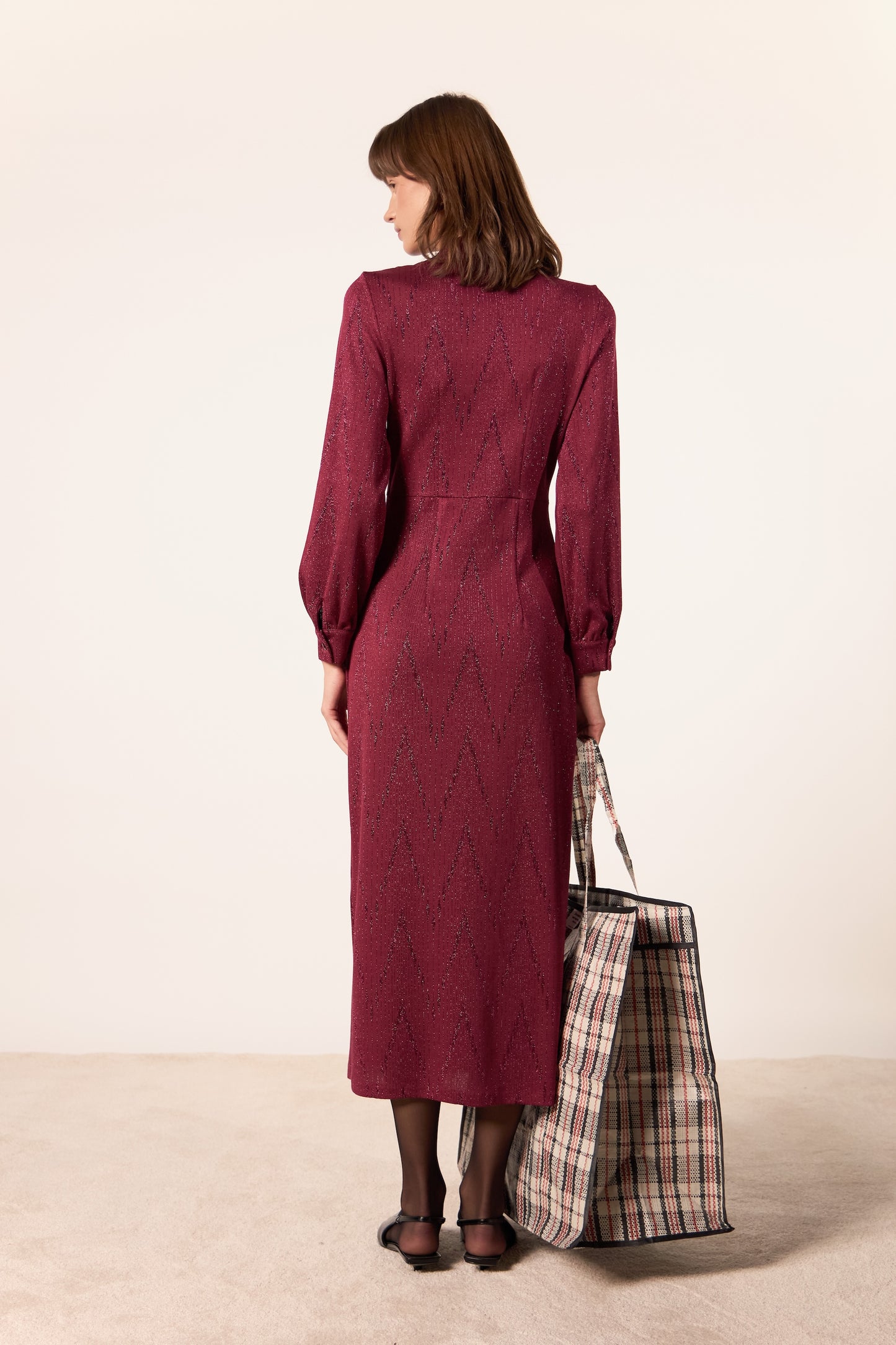 ALCHEMY ROPE BORDEAUX DRESS