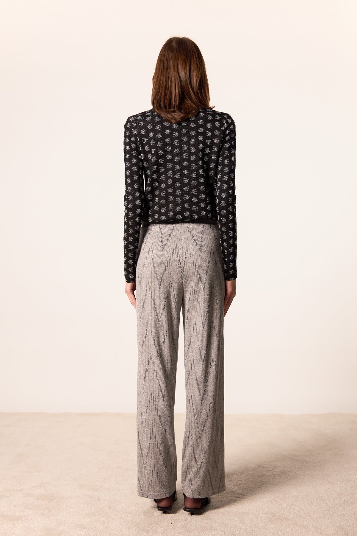 PANTALONE POETICA CORDA GRIGIO