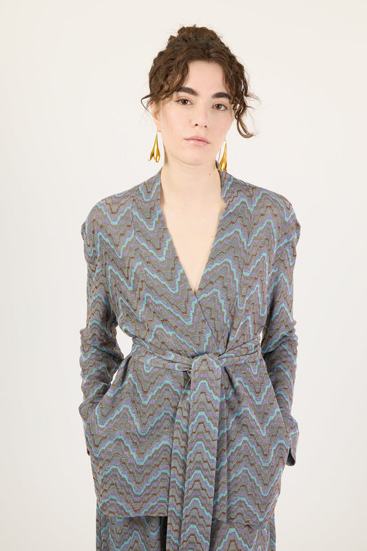CARDIGAN MARYLIN DOUBLE ZIG MILITARE €179 - 50%