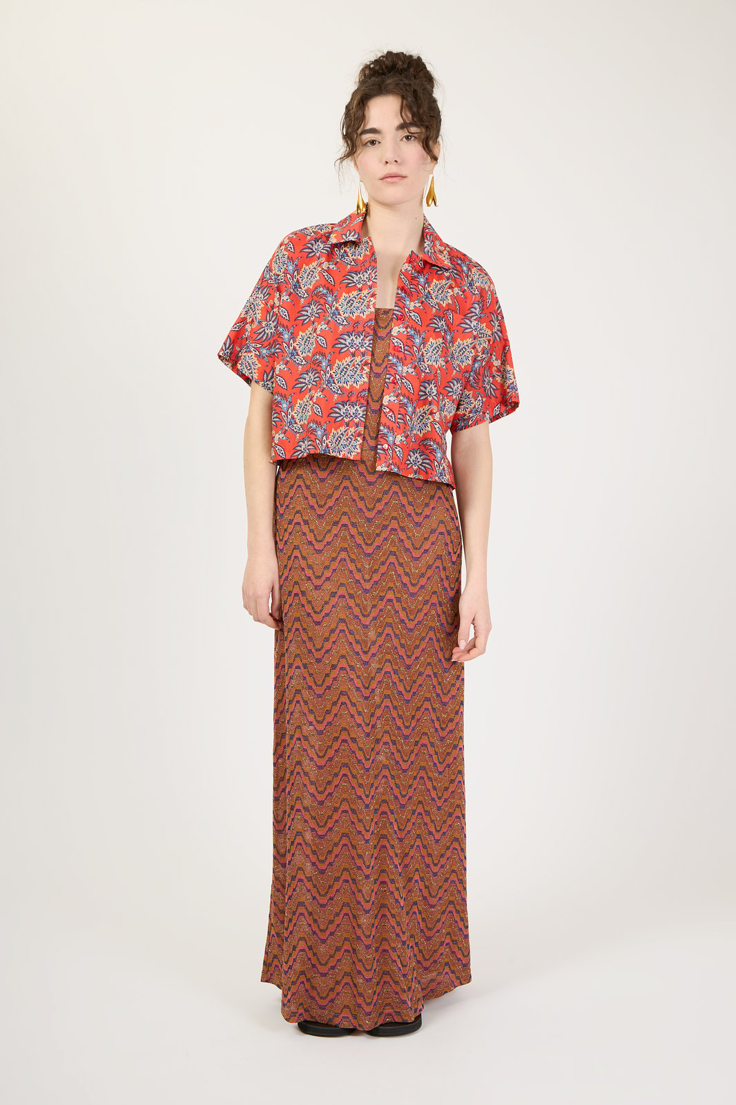 CAMICIA MORGANA PAISLEY ROSSO
