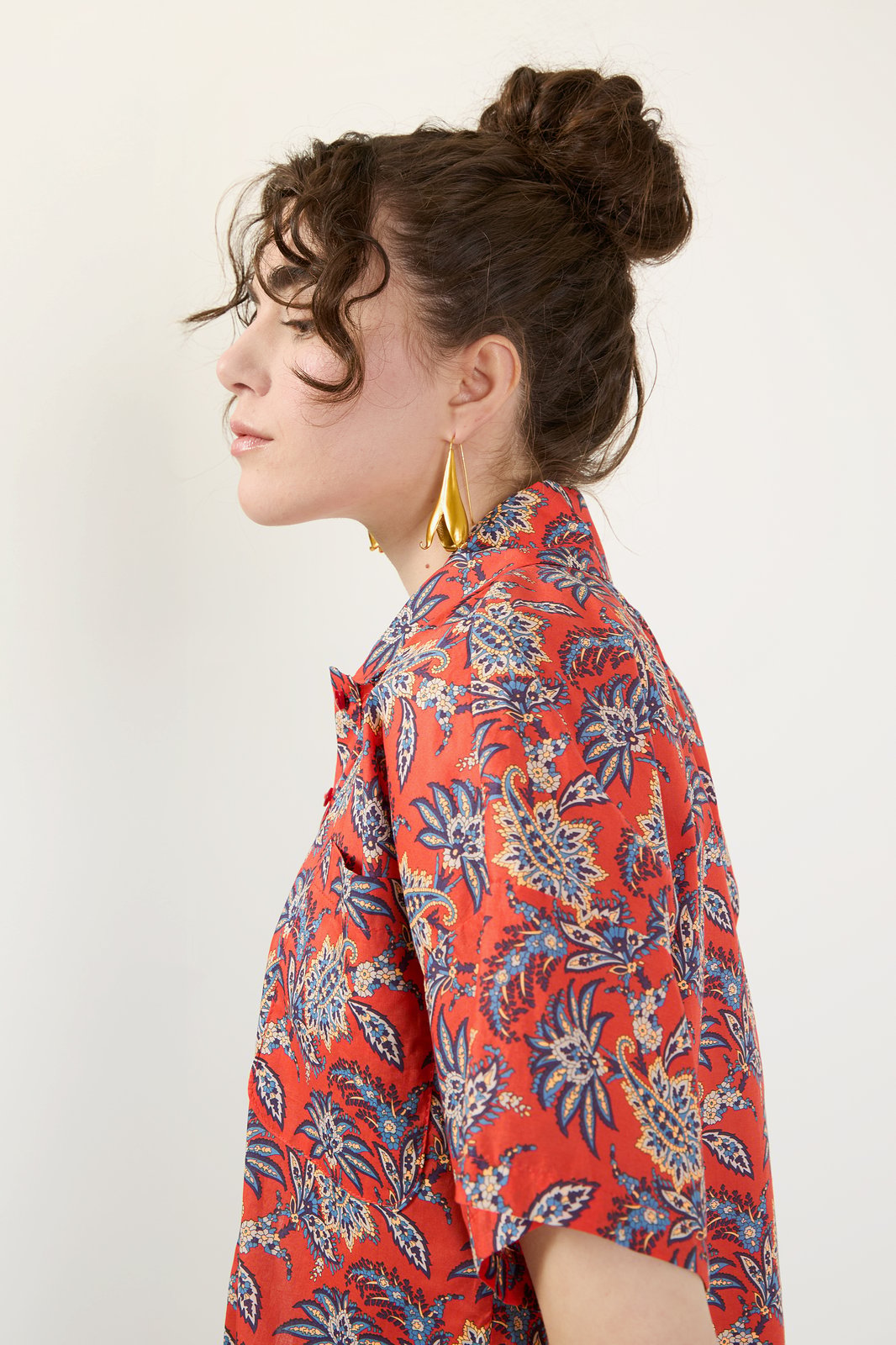 CAMICIA MORGANA PAISLEY ROSSO