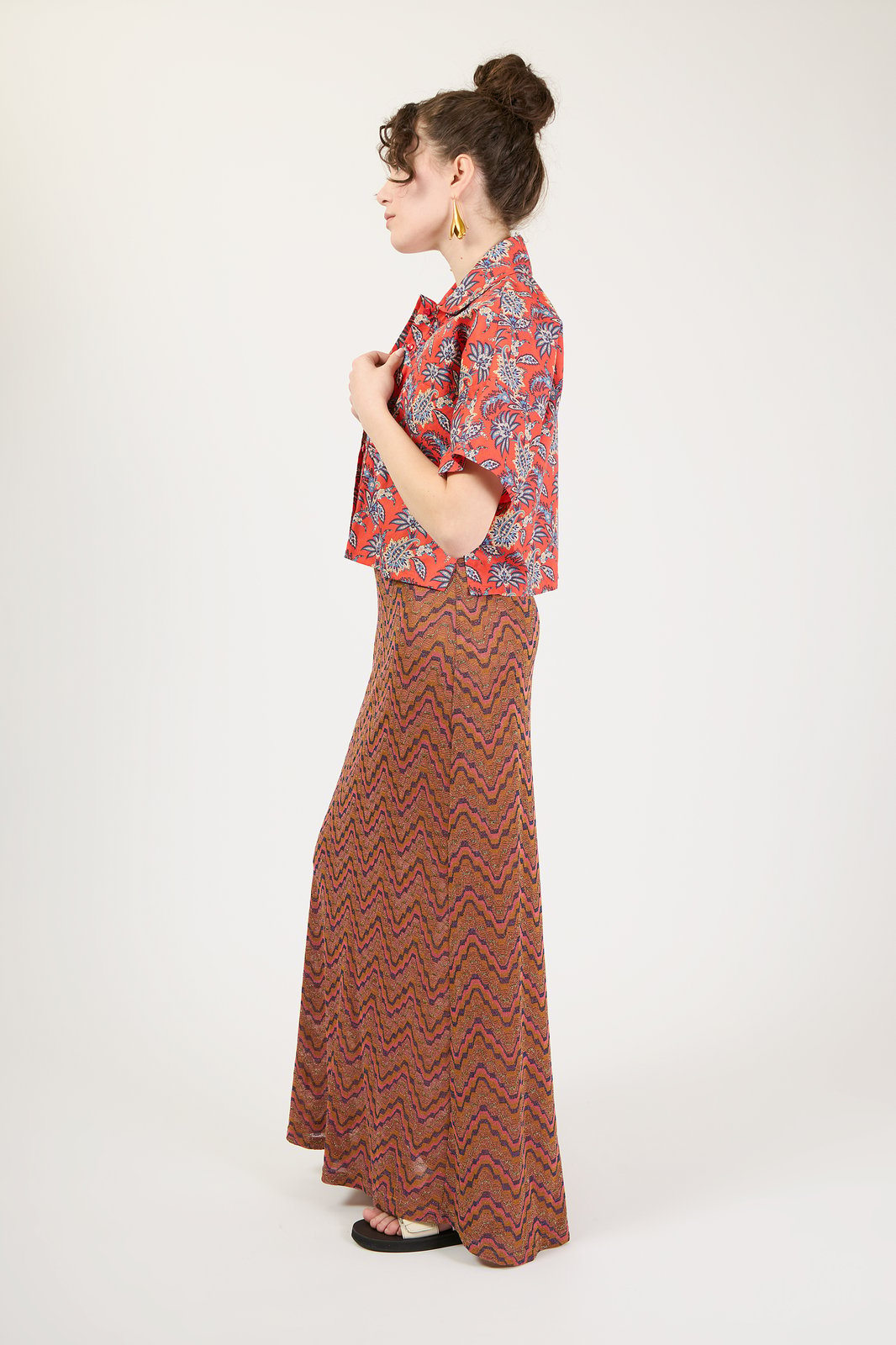 CAMICIA MORGANA PAISLEY ROSSO