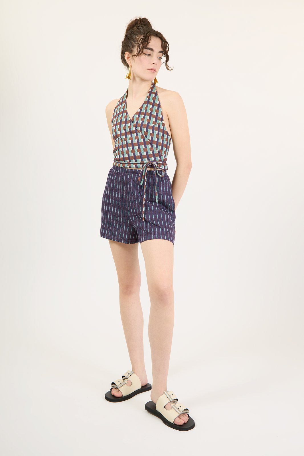 TOP MANHATTAN GEOMETRIC ACQUA €137 - 50%