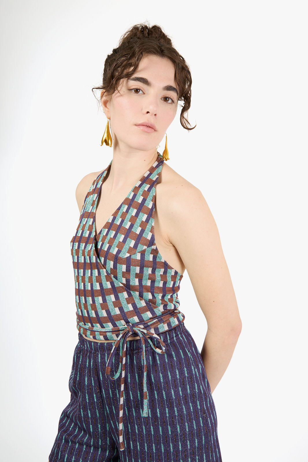 TOP MANHATTAN GEOMETRIC ACQUA €137 - 50%