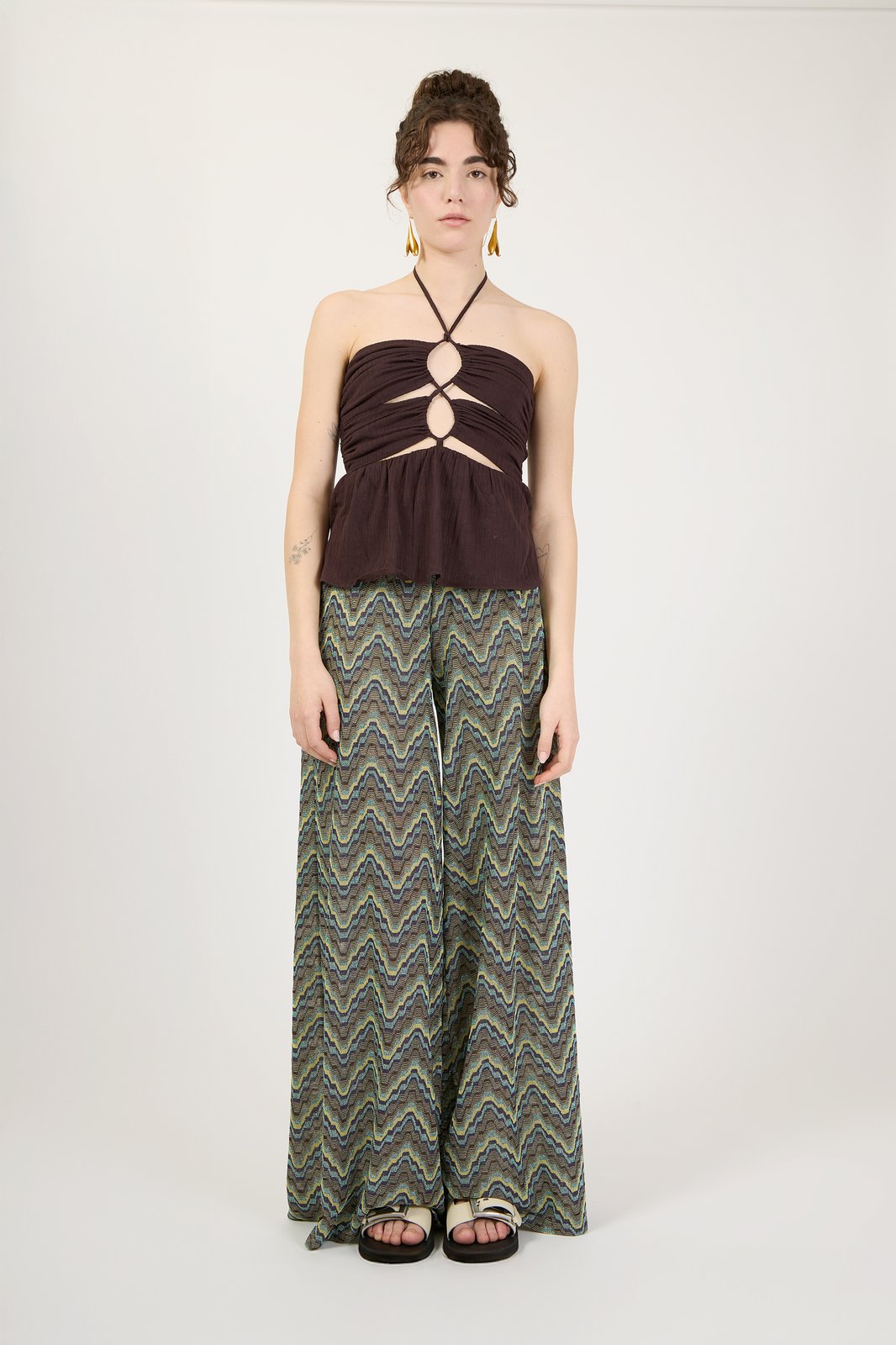 TOP MIRTILLA TAGETES MARRONE €176 - 50%