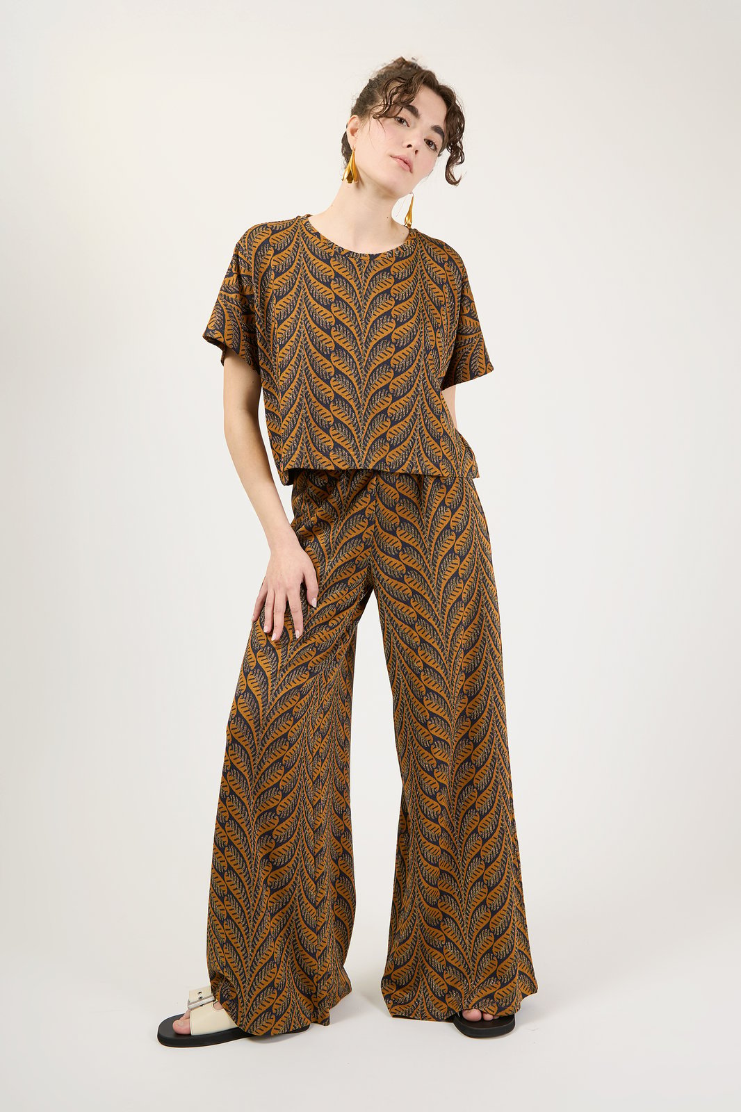 TOP MARGOT LEAF COGNAC