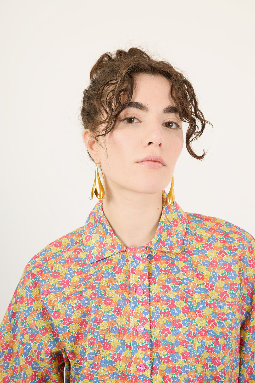 CAMICIA MORGANA FIORE FLUO
