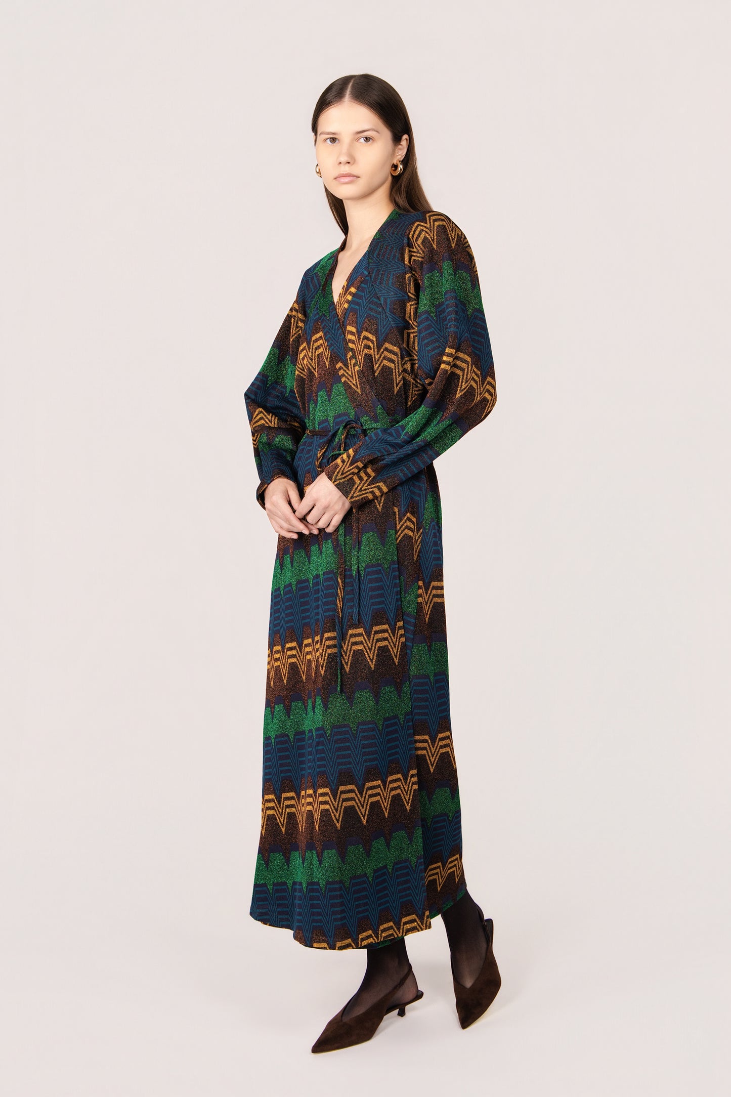 ABITO ARMONY TRAPEZIO MULTI BLU