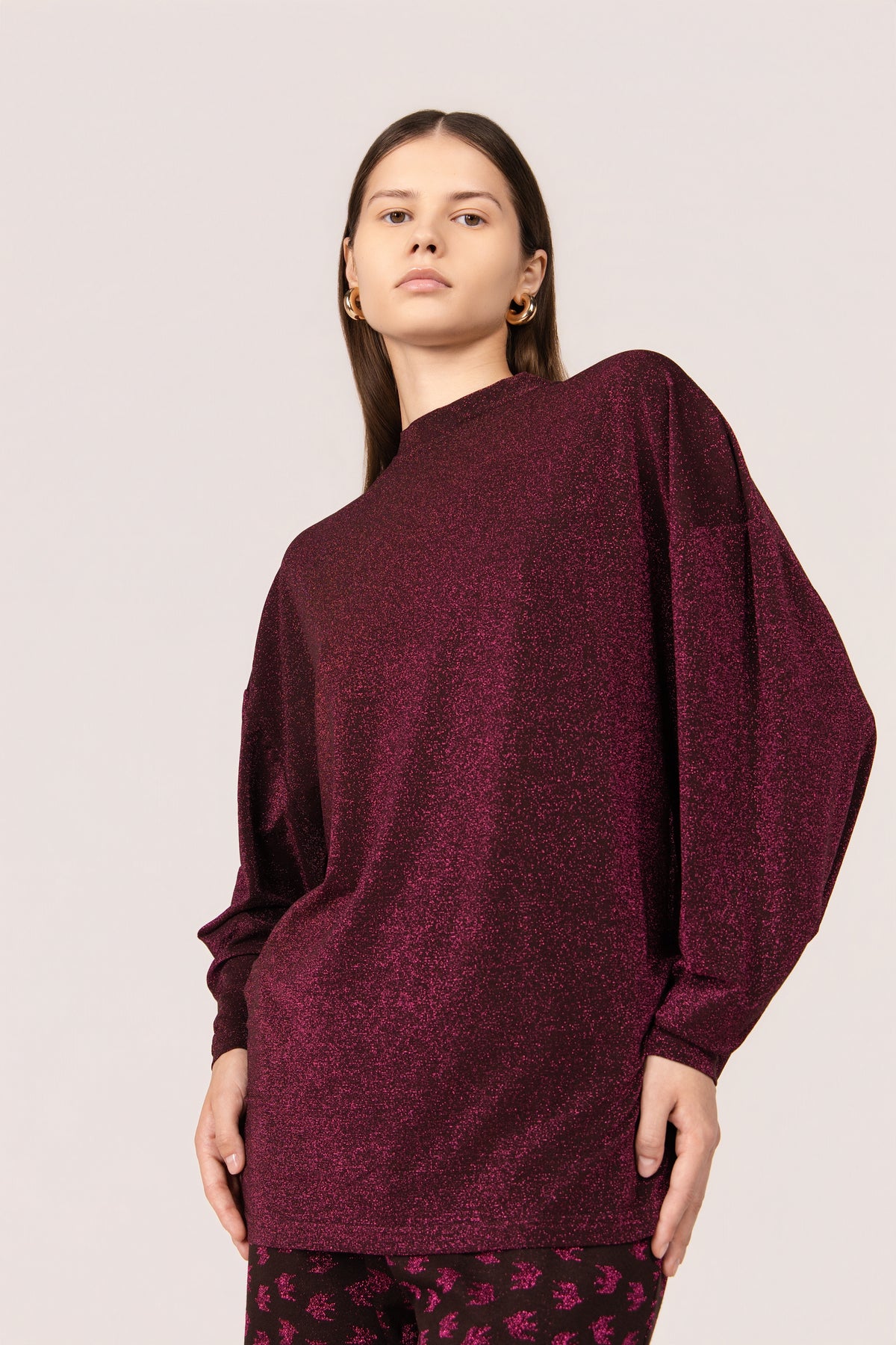 MAGLIA MANDALA PLIX MARRONE