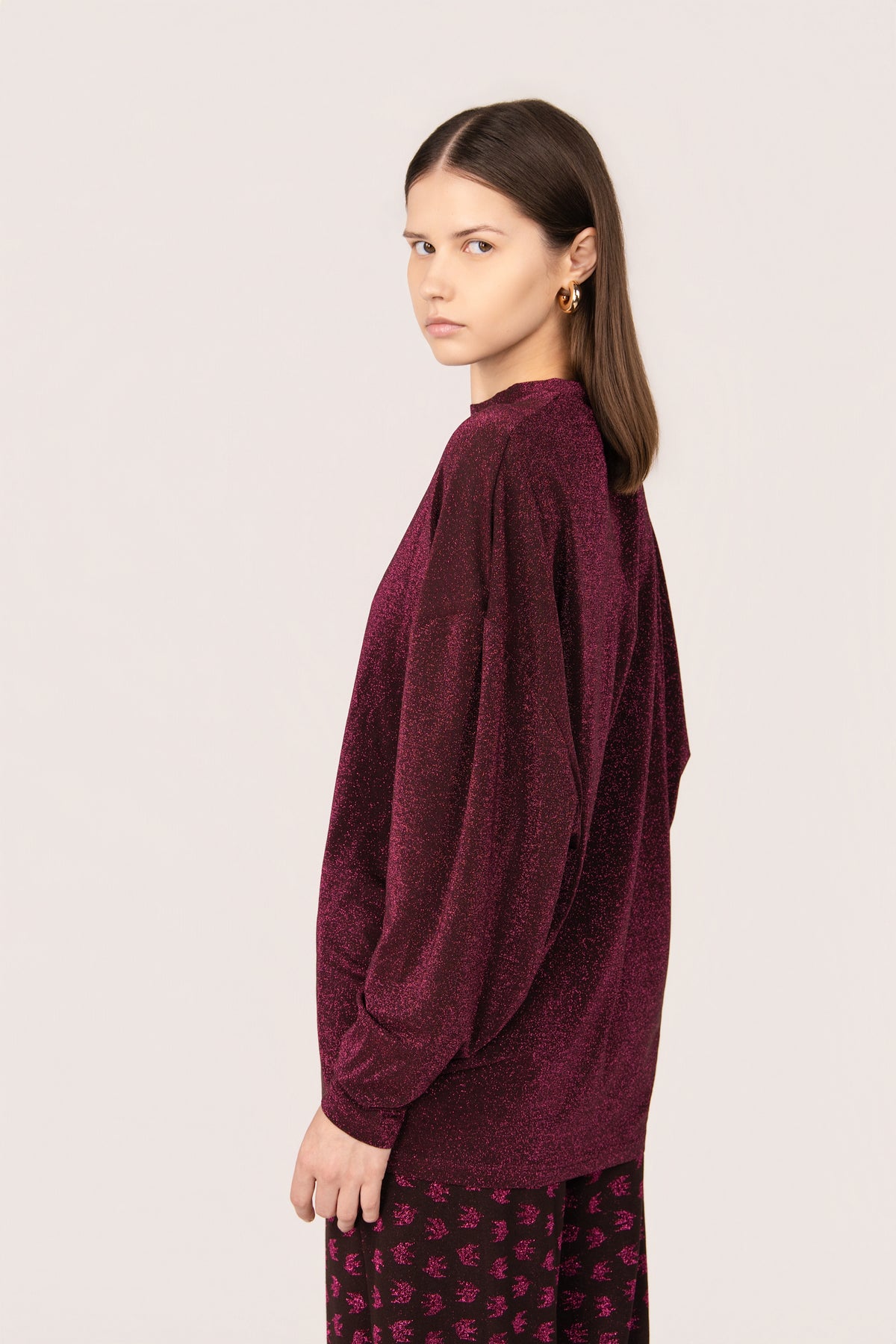 MAGLIA MANDALA PLIX MARRONE