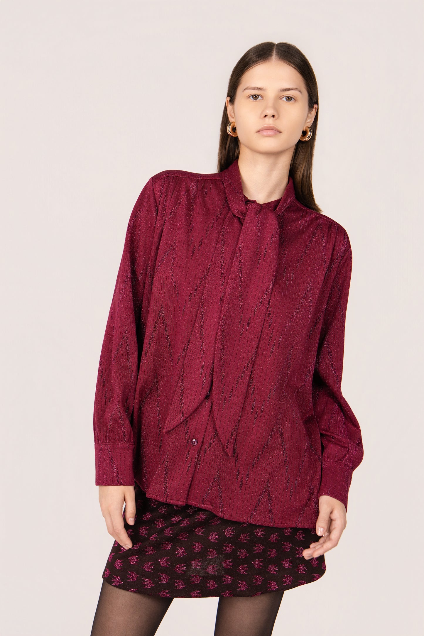 CAMICIA MARIELA CORDA BORDEAUX