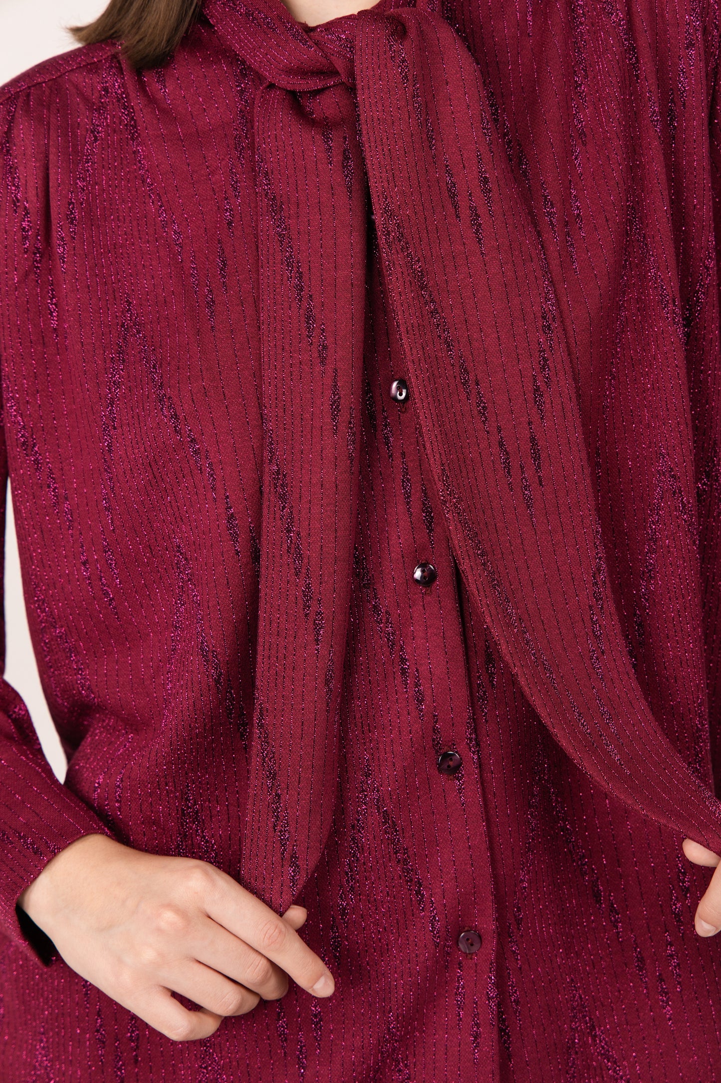 CAMICIA MARIELA CORDA BORDEAUX