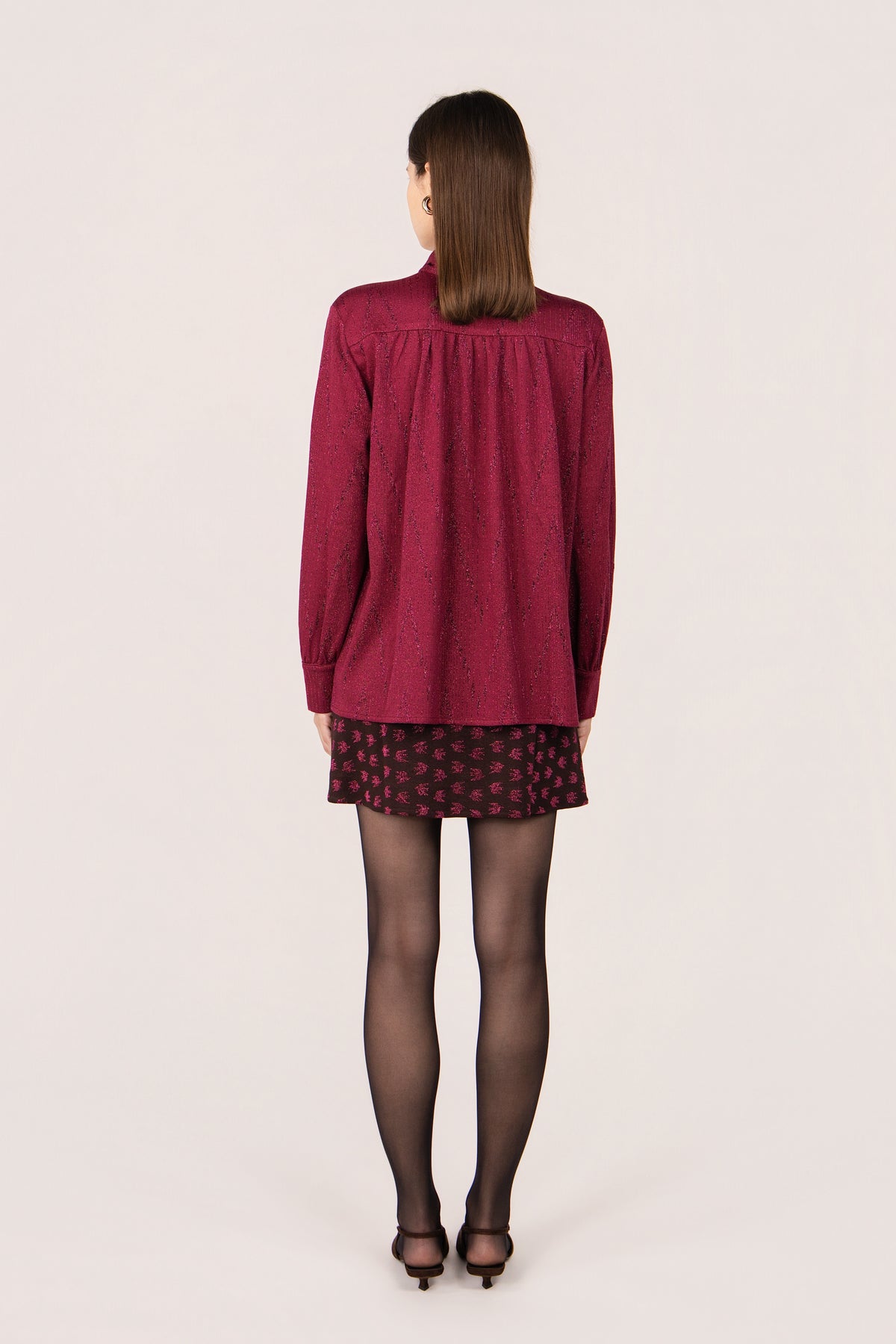 CAMICIA MARIELA CORDA BORDEAUX