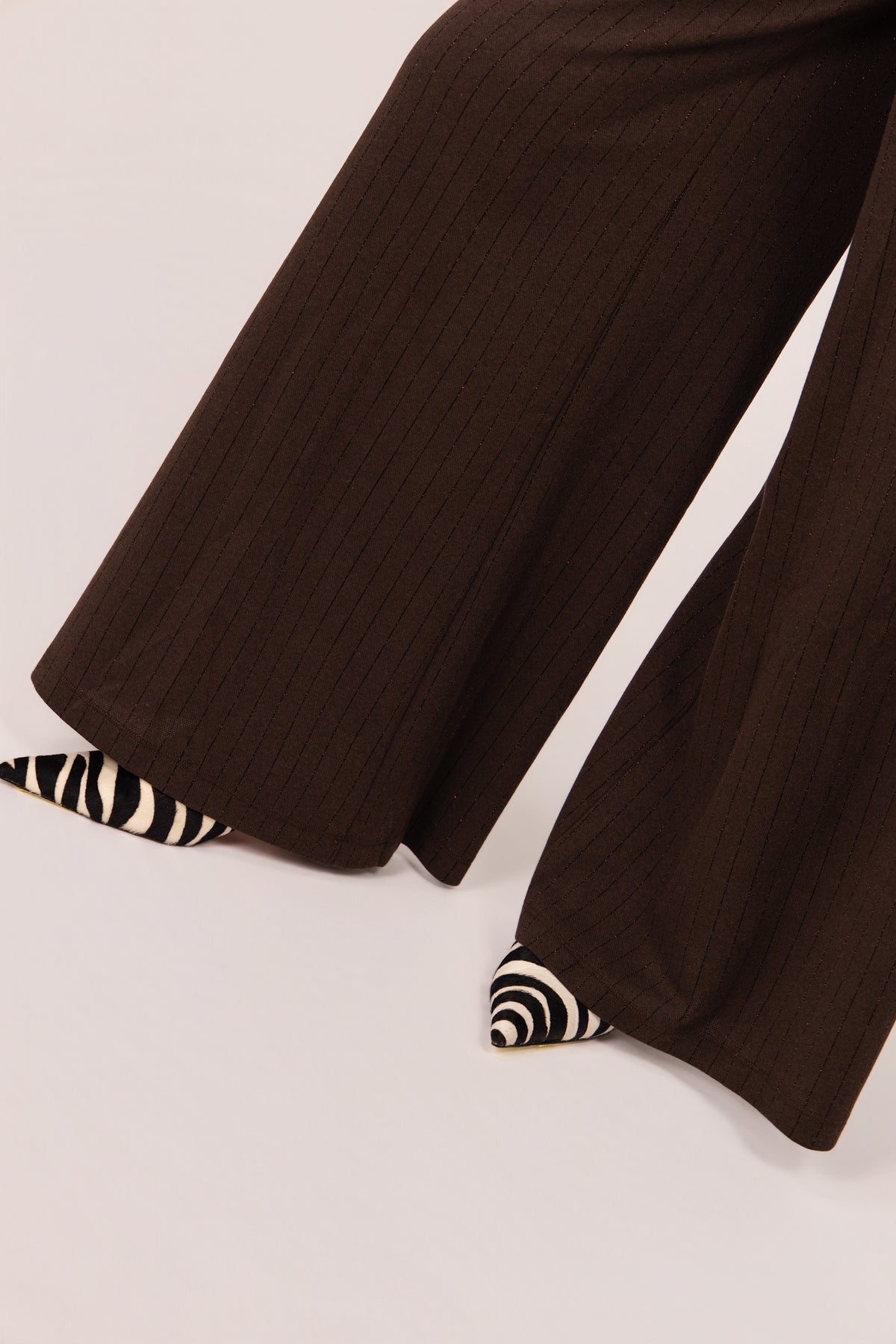 PANTALONE PALOMA GESSATO MARRONE