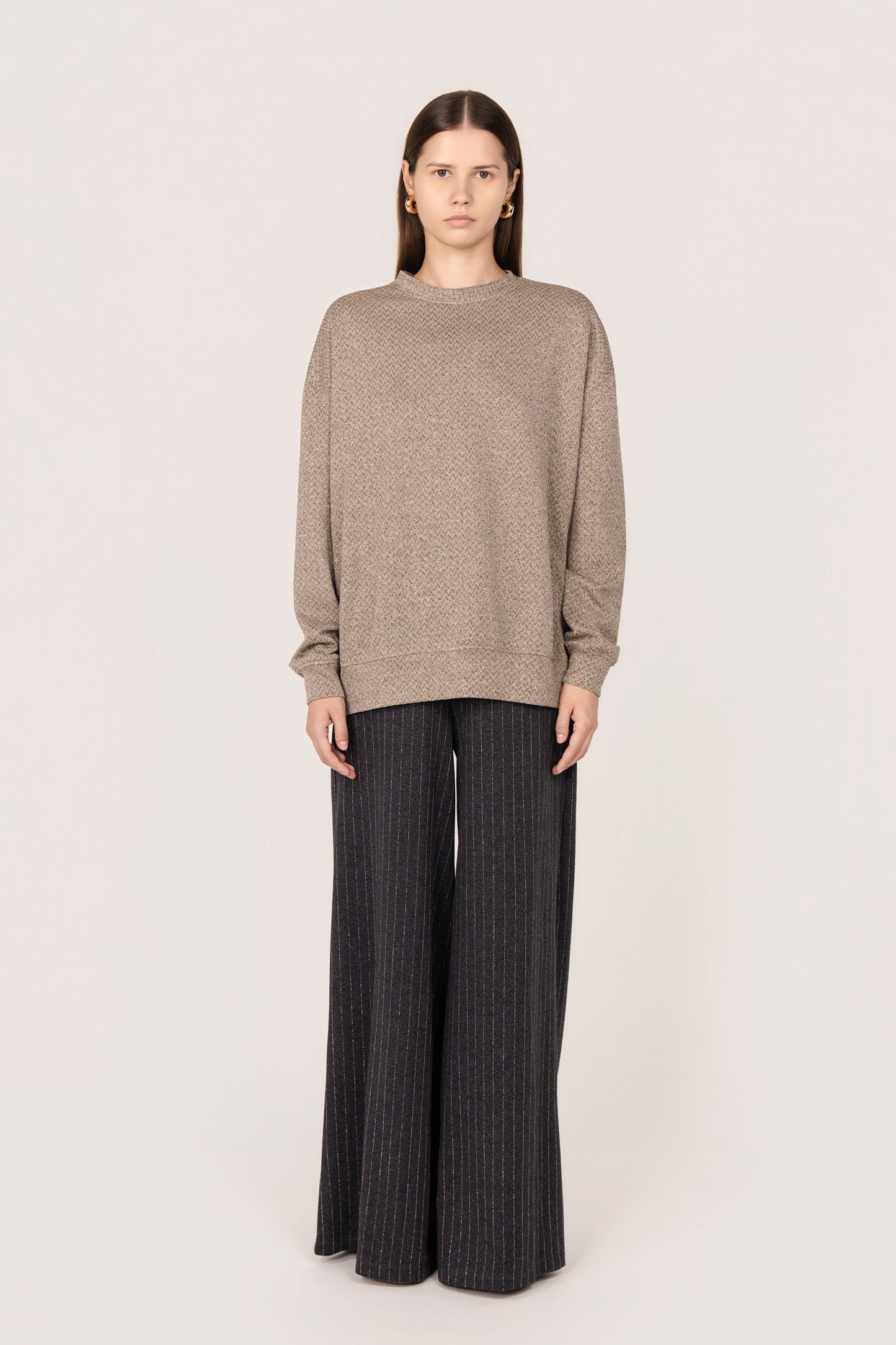 MAGLIA MELODIE SPINA GREIGE