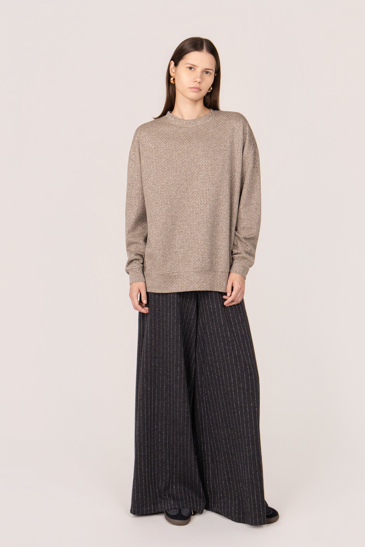 PANTALONE PALOMA GESSATO ANTRACITE