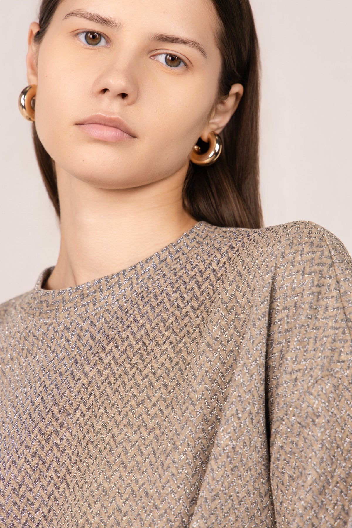 MAGLIA MELODIE SPINA GREIGE