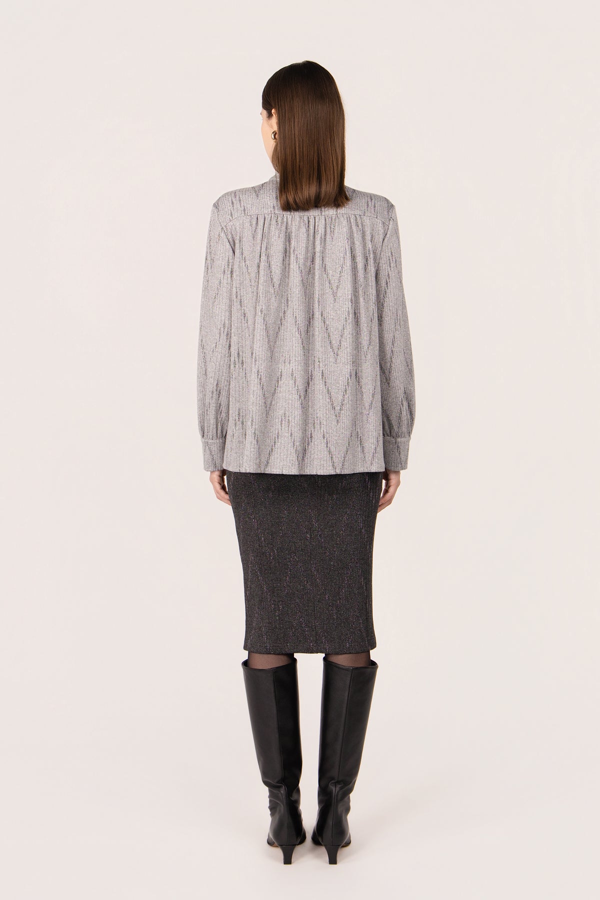 CAMICIA MARIELA CORDA GRIGIO