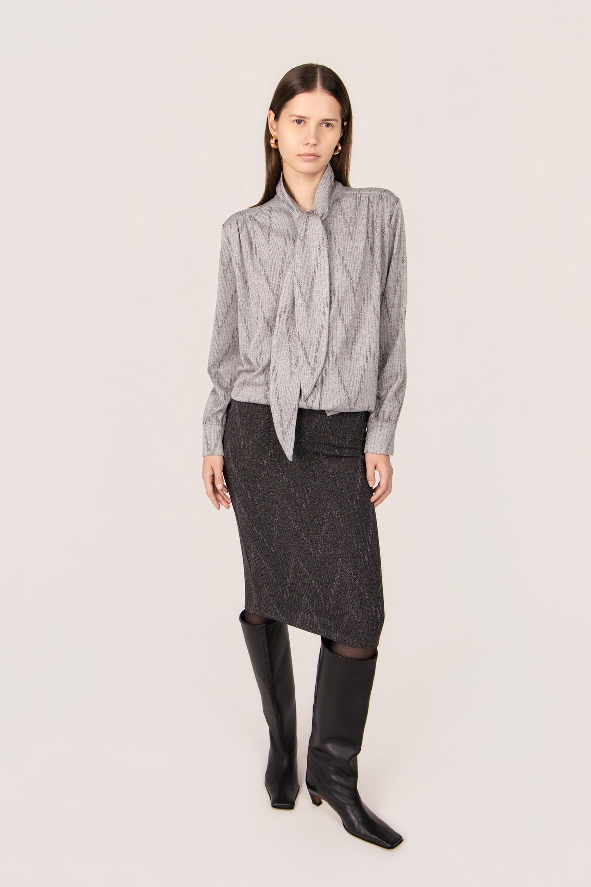 CAMICIA MARIELA CORDA GRIGIO