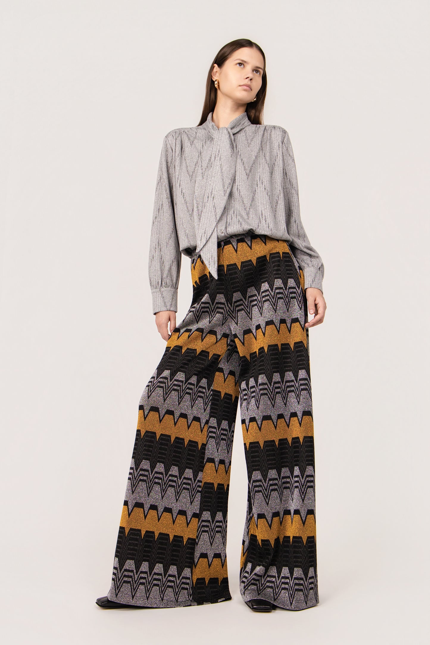 PANTALONE PALOMA TRAPEZIO MULTI NERO
