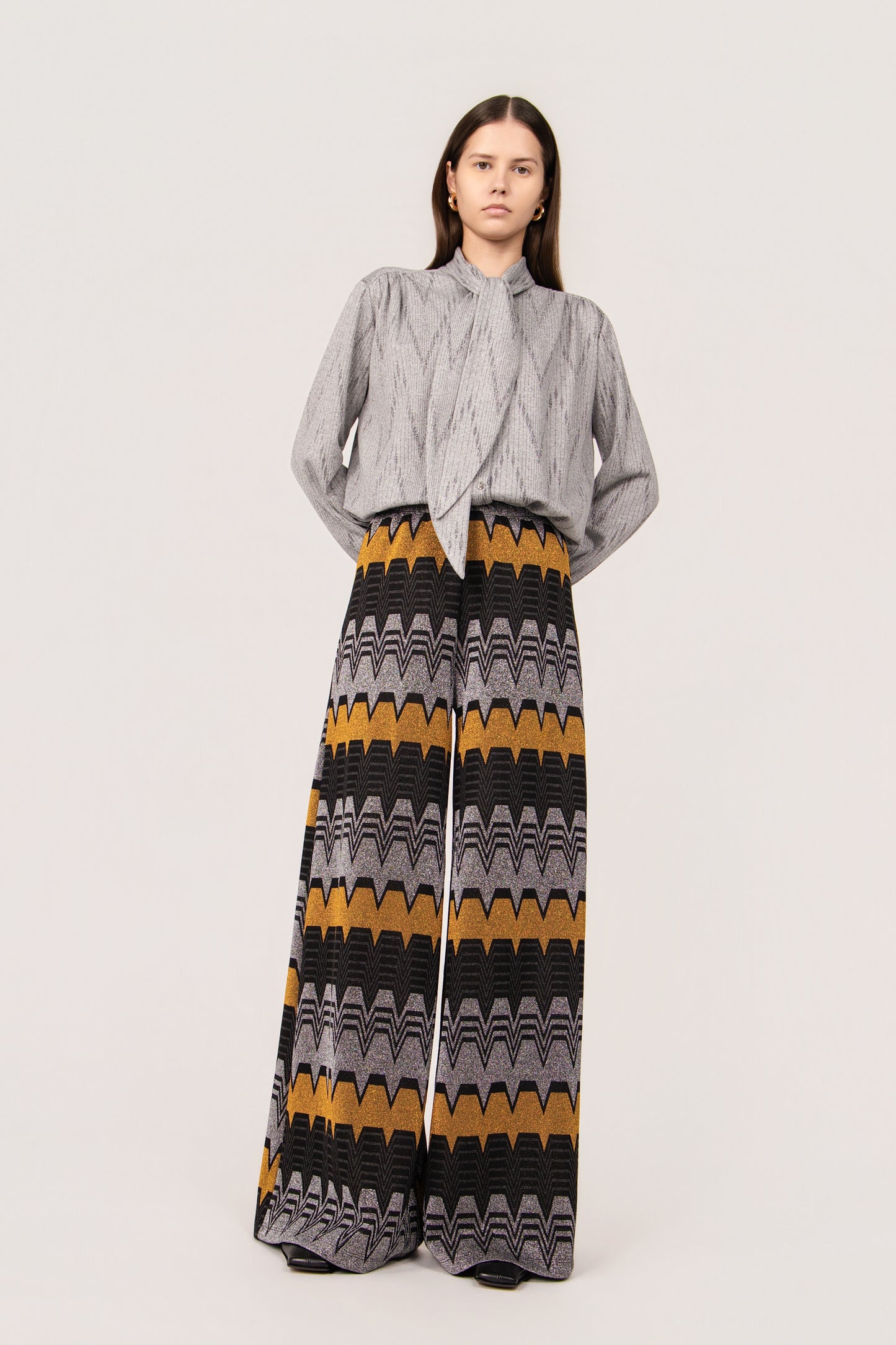 PANTALONE PALOMA TRAPEZIO MULTI NERO